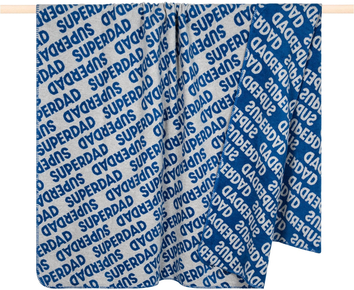 PAD Wohndecke »SUPER« Made in Europe, Wendefunktion, mit Schriftzug, 150x20 günstig online kaufen