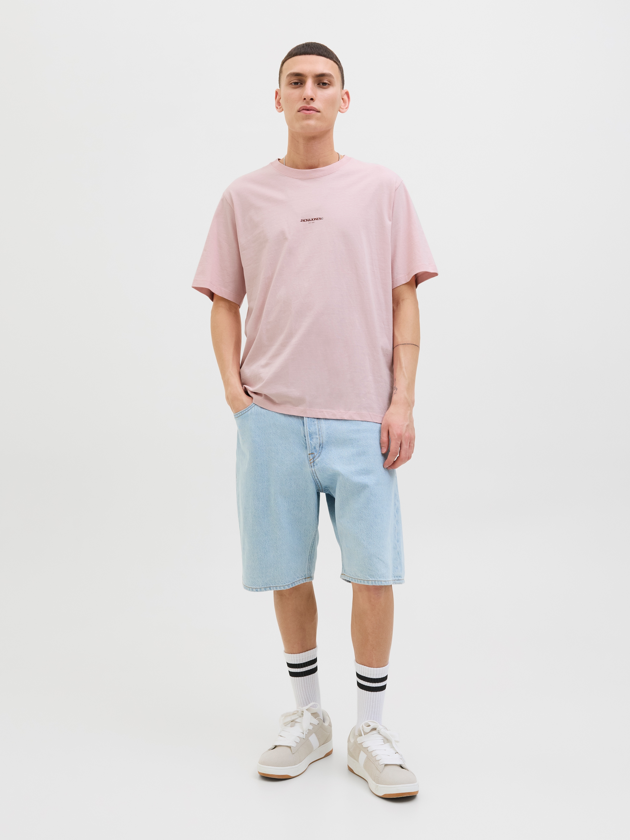 Jack & Jones Print-Shirt »JORTAVIRA POSTER TEE SS CREW NECK«, mit Backprint