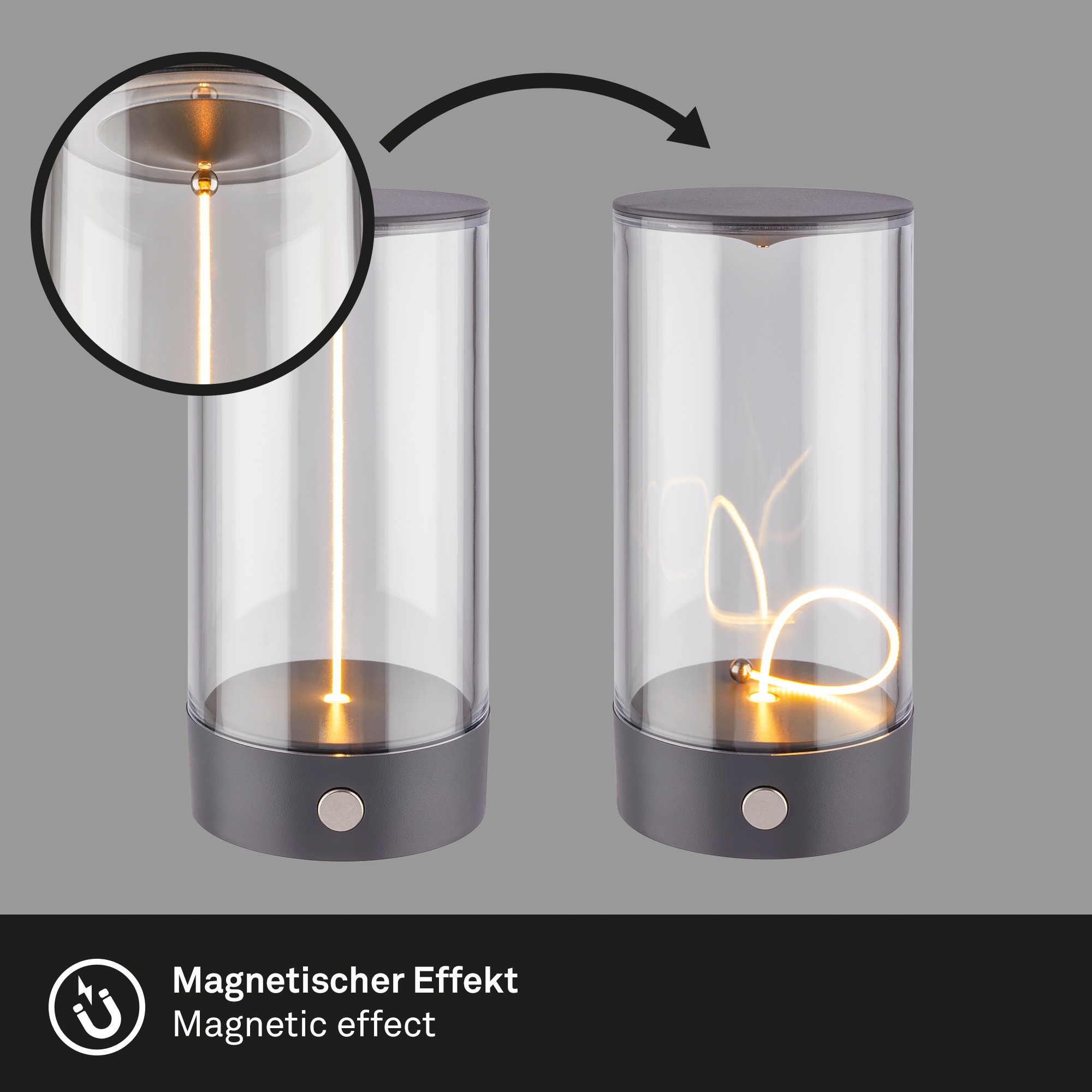 Briloner Leuchten LED Tischleuchte »WIGGLE 7620015«