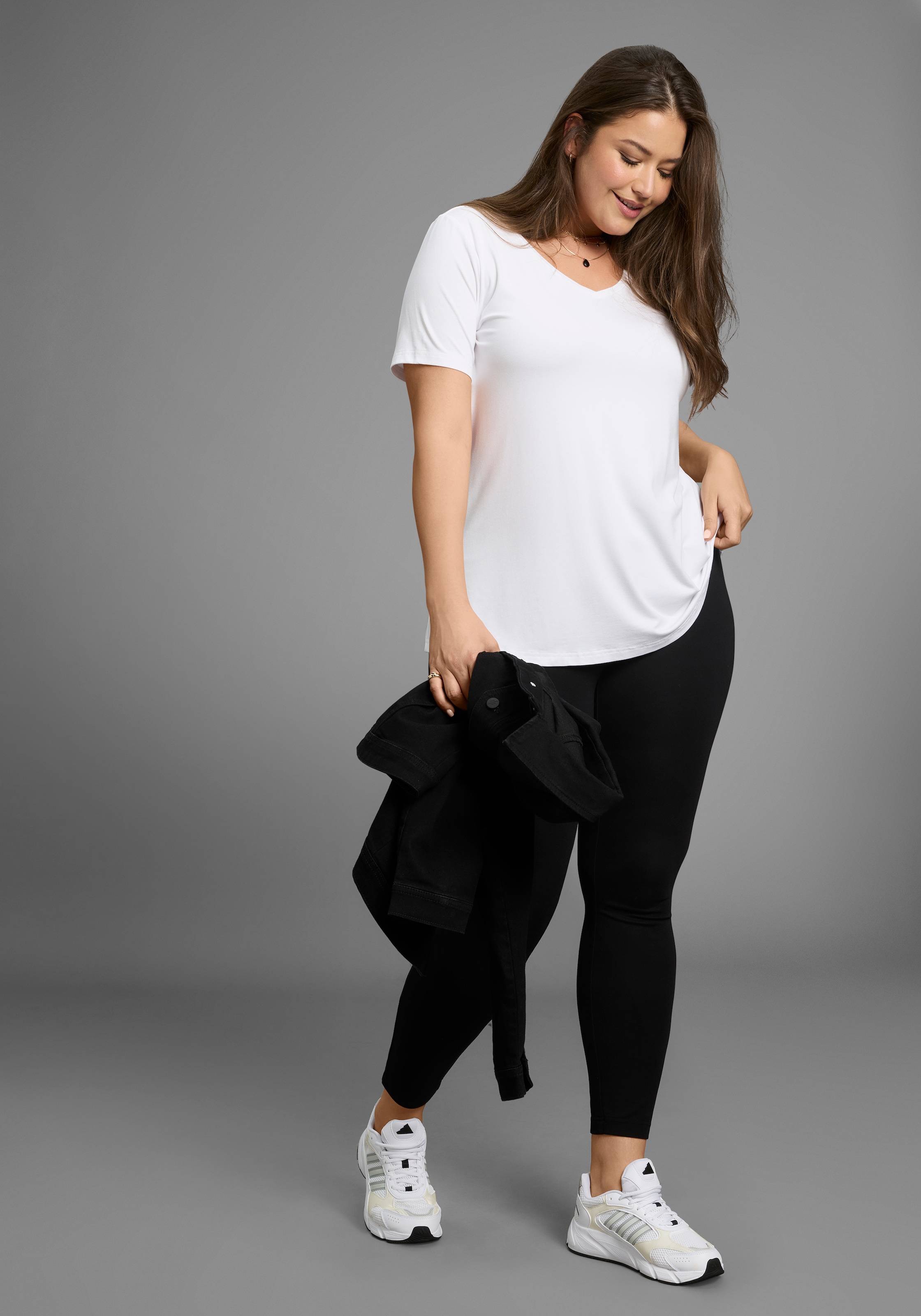 Laura Scott CURVE Leggings, mit dekorativen Details im Jeggings-Look - GROSSE GRÖSSEN