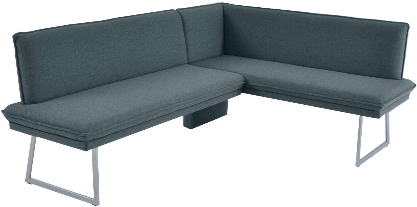 K+W Komfort & Wohnen Eckbank mit Sattlernaht und schmaler Kufe, langer Sche günstig online kaufen