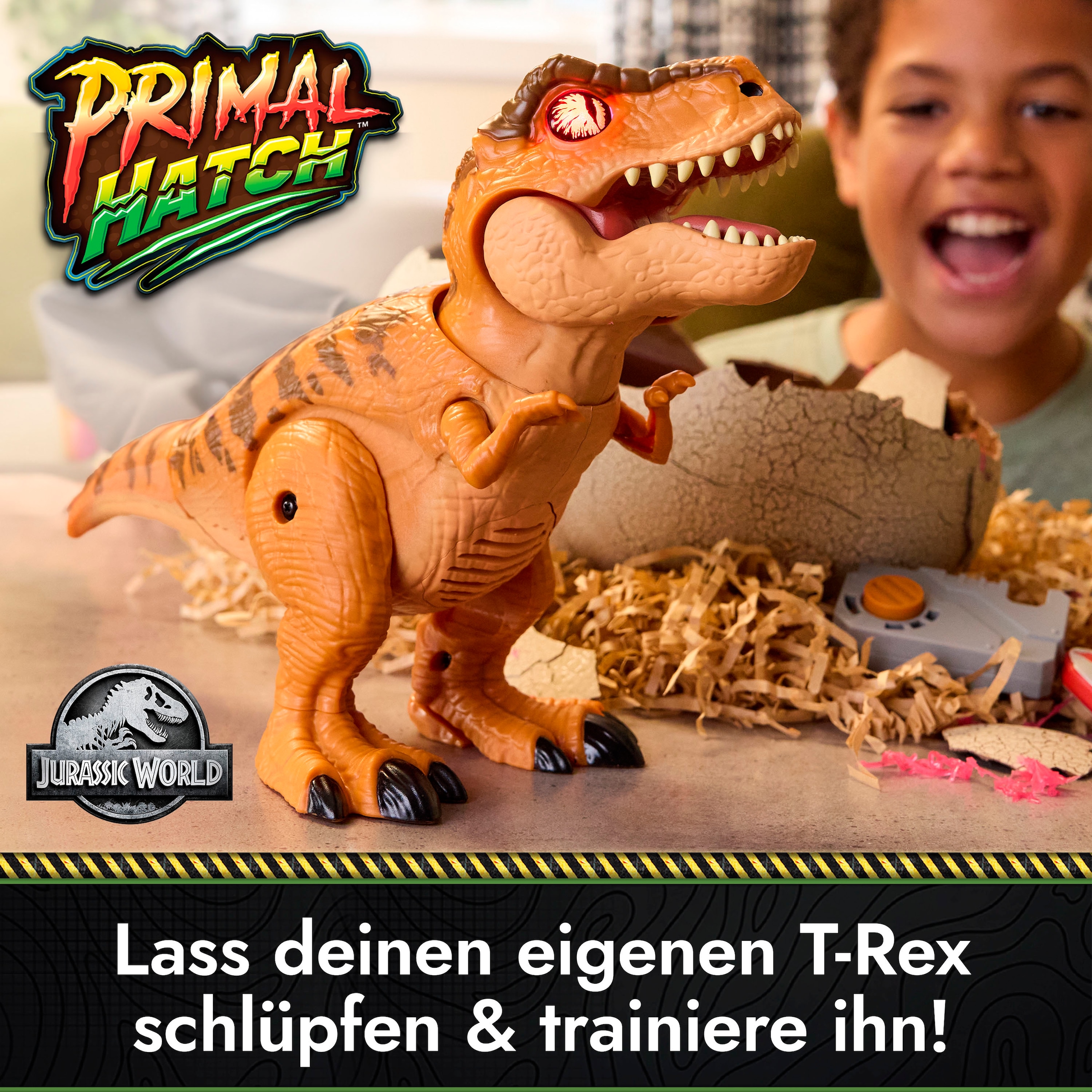 Spin Master Spielfigur »Primal Hatch - Interaktiver T-Rex im Ei« mit Licht und Sound