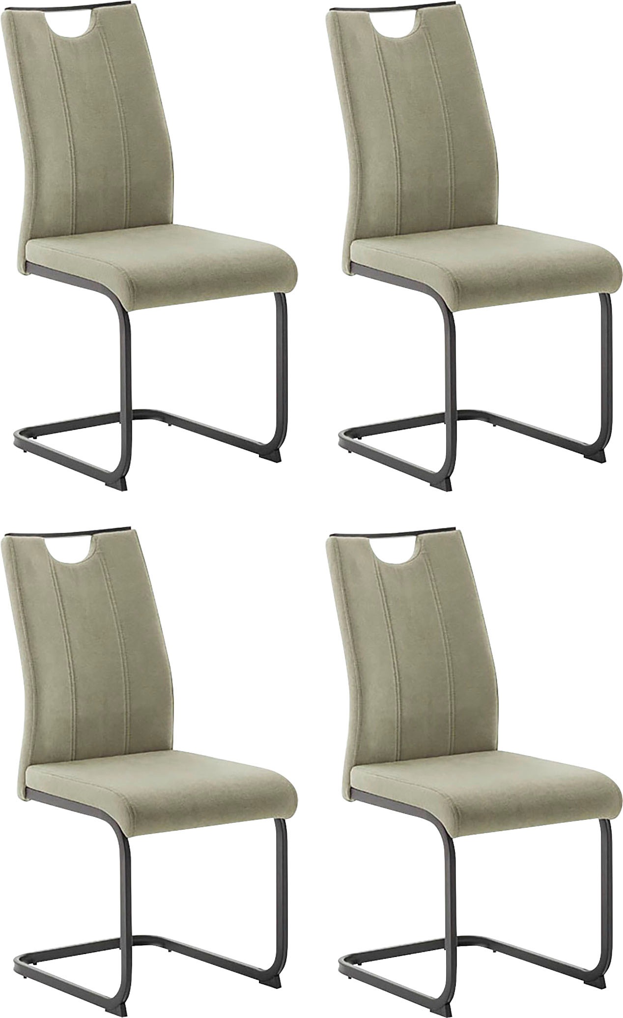 MCA furniture Freischwinger »MCA TERESINA Schwingstuhl mit Griffloch« () (4 günstig online kaufen