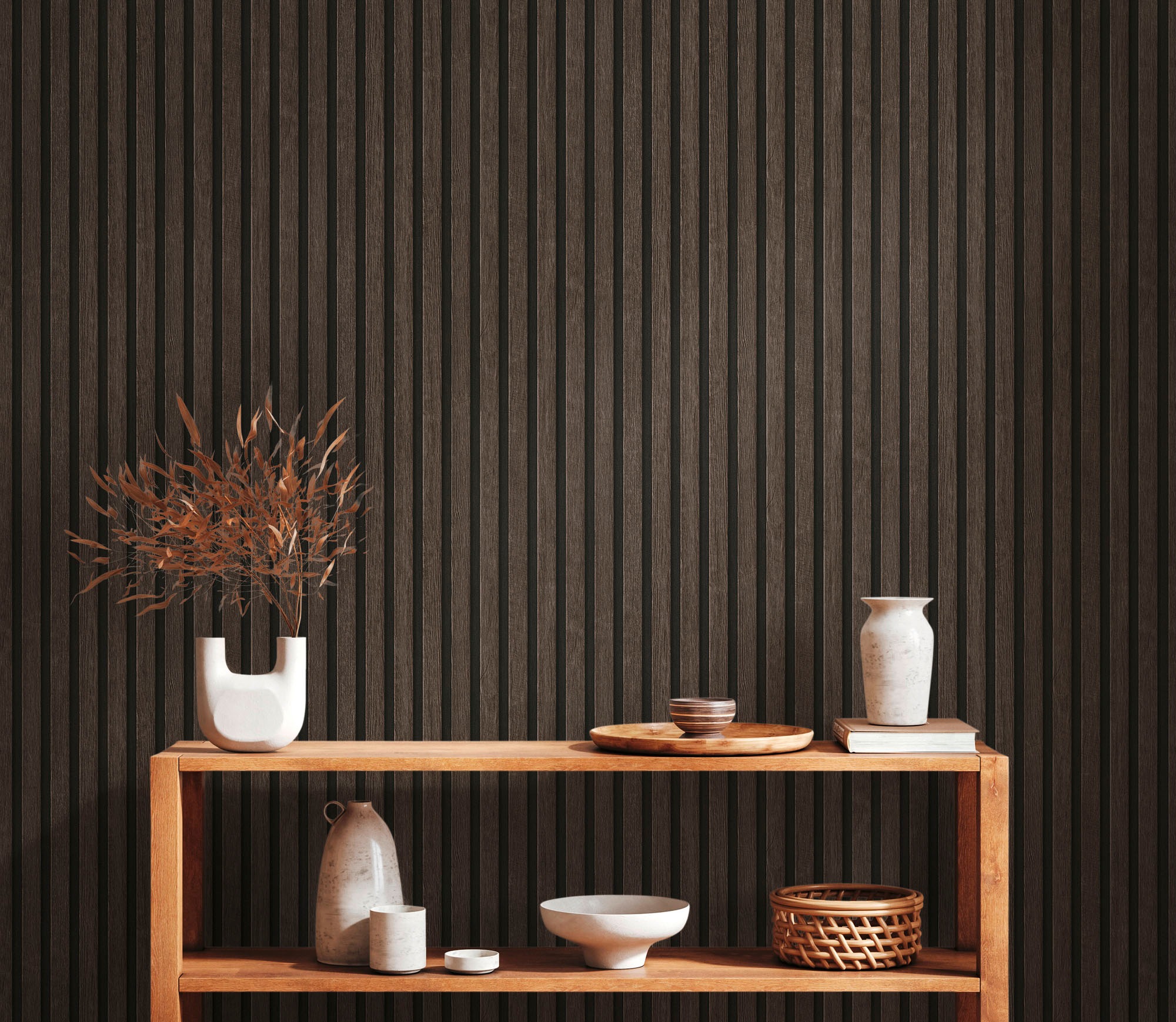 A.S. Création Vliestapete »PrintWalls II Skandinavische Holzpaneele«, matt-gemustert-neutral, Holzoptik Vlies Vlies Wand Tapeten Wohnzimmer Schlafzimmer Küche Optik