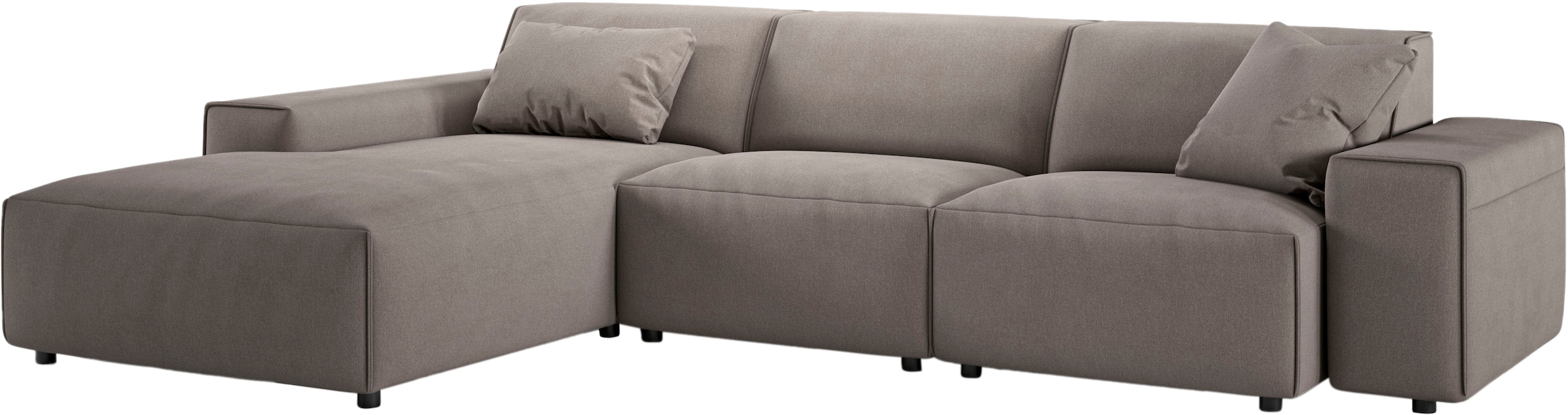andas Ecksofa »Glimminge auch in Breitcord, Feincord, Bouclé + Easy care-Bezug«, L-Form, Breite 294, Zierkissen