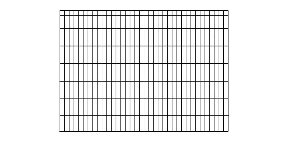 KRAUS Einstabmattenzaun »Dino-Trend-40x40«, anthrazit, 140 cm hoch, 2 m Verlängerungsmatte, 1 Pfosten