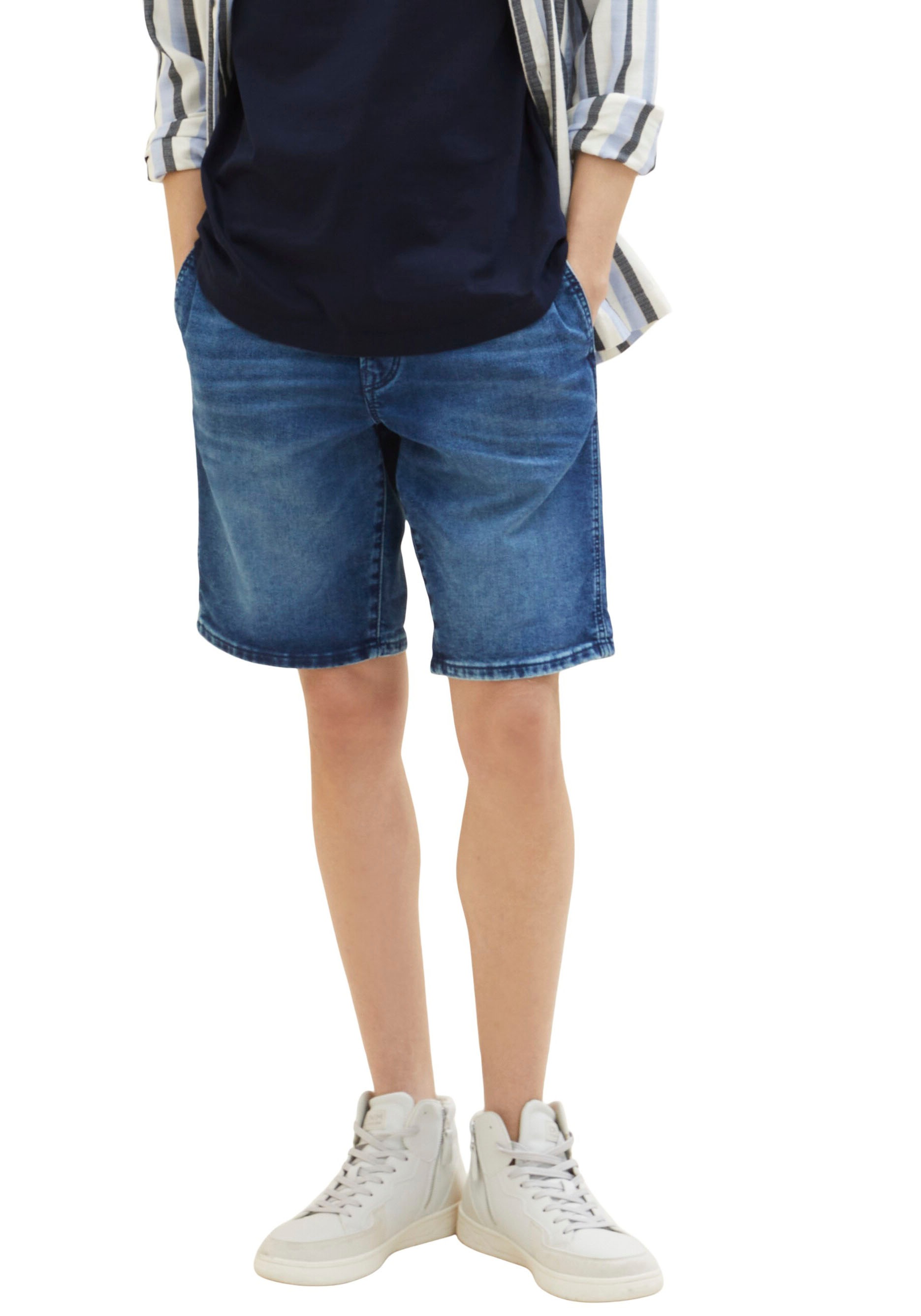Bild von TOM TAILOR Denim Jeansshorts, mit elastischem Tunnelzugbund
