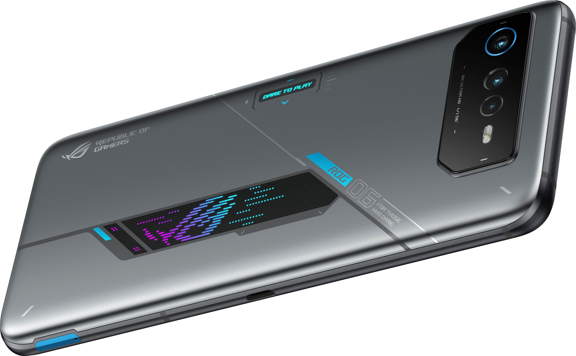 Asus Smartphone »ROG Phone 6D«, Space Grey, 17,22 cm/6,78 Zoll, 256 GB Speicherplatz, 50 MP Kamera