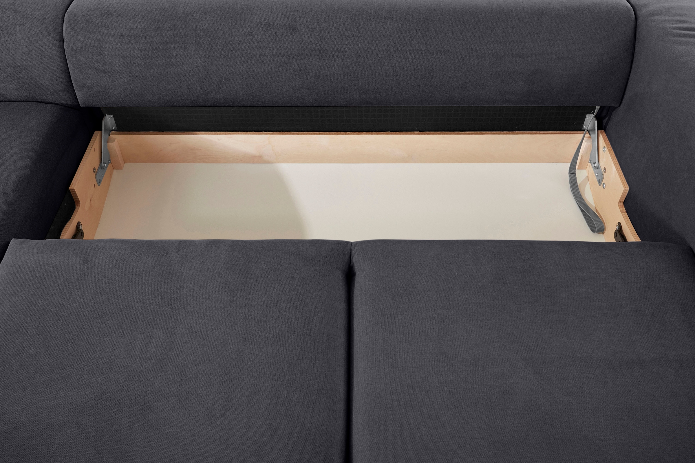 INOSIGN Ecksofa »Lumber Jack, elegant und bequem, Breite 280, hoher Fuß, L-Form«, in moderner Optik