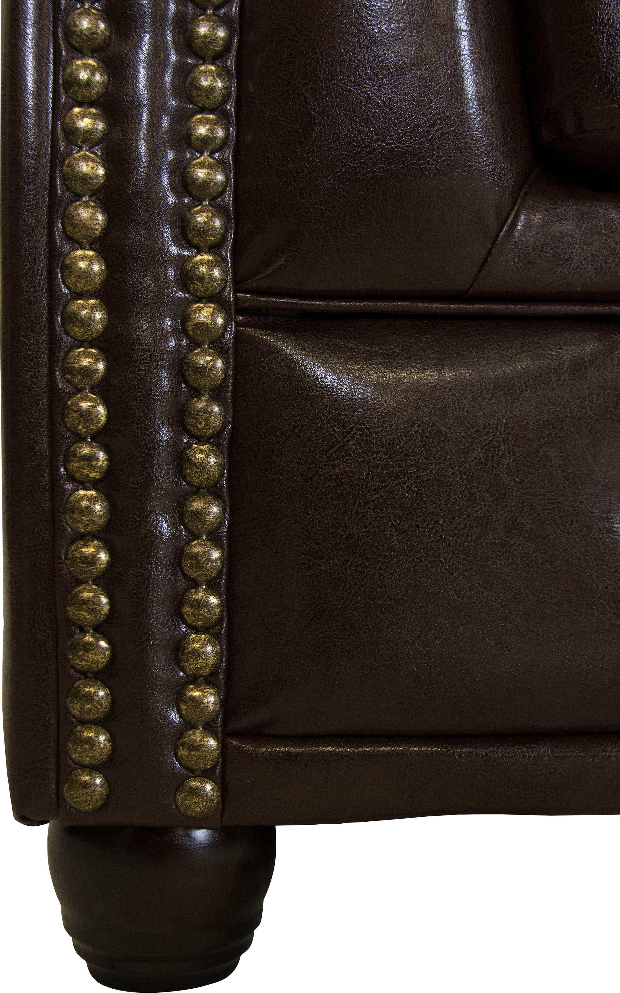 Home affaire Chesterfield-Sofa »Rysum L-Form«, Chesterfield-Optik, gleichschenklig