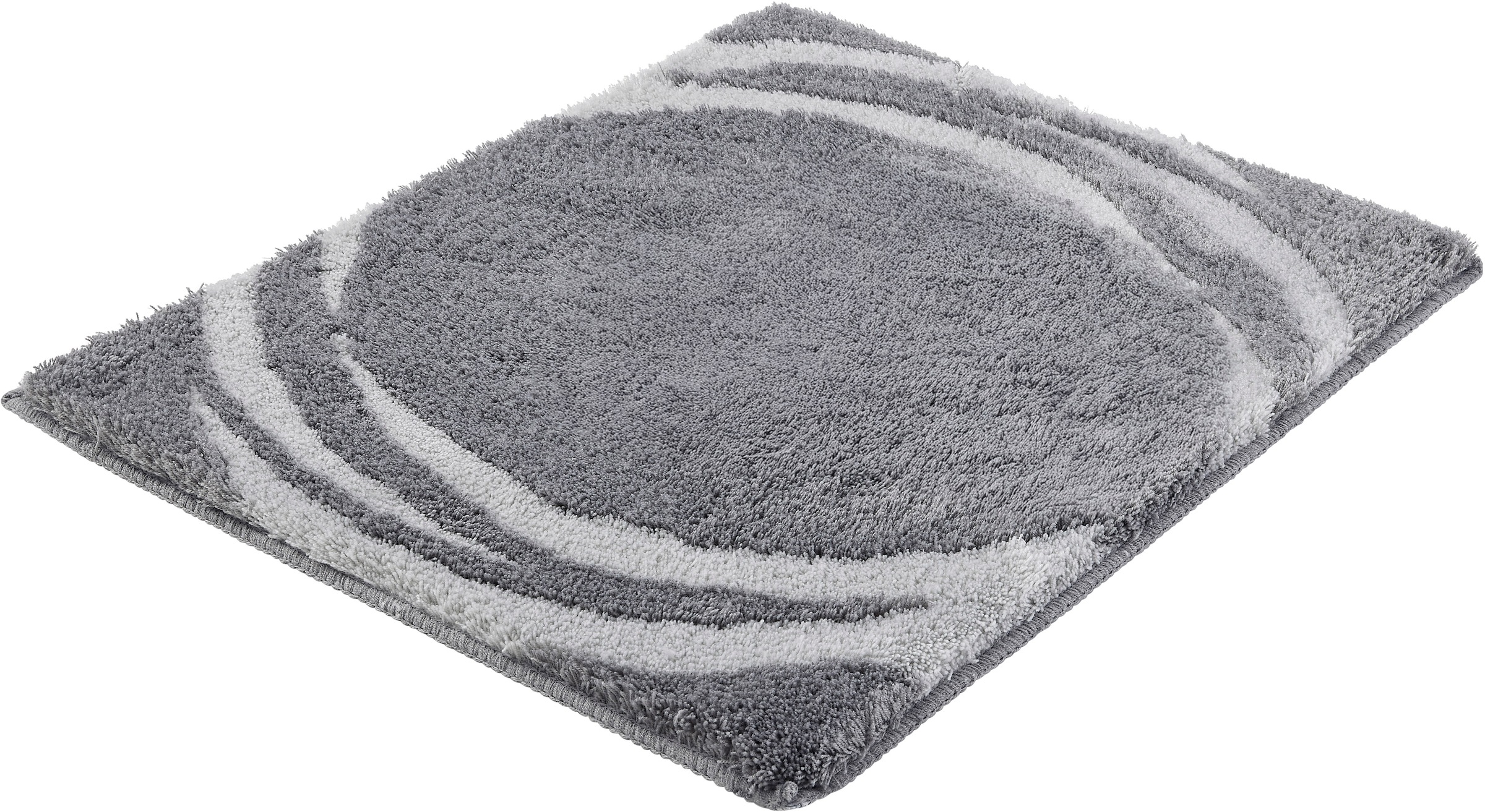 KLEINE WOLKE Badematte »»Mystic«« Höhe 25 mm rutschhemmend beschichtet fußbodenheizungsgeeignet Badteppich, modernes Design, Hoch-Tief Effekt,...