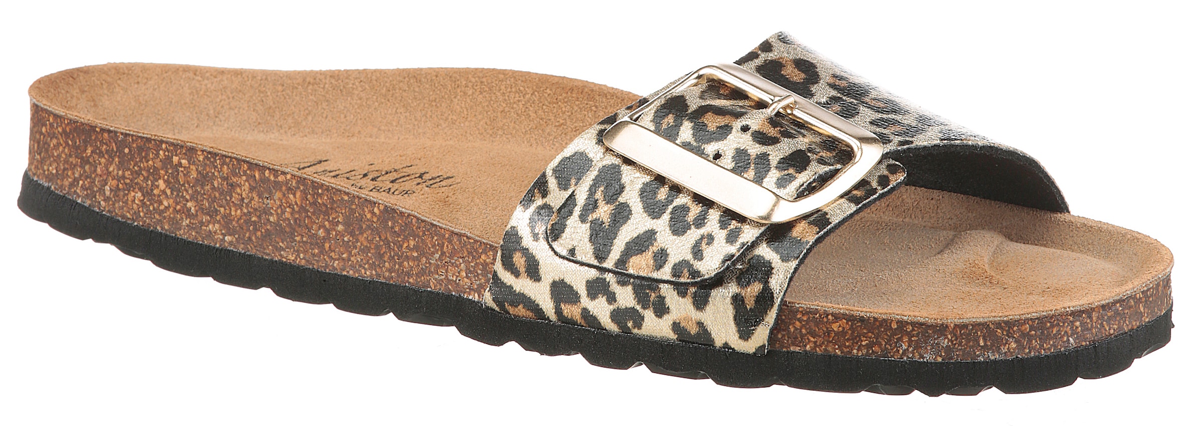 Aniston SHOES Pantolette, Strandschuh, Sommerschuh, Urlaubschuh, leo - NEUE KOLLEKTION