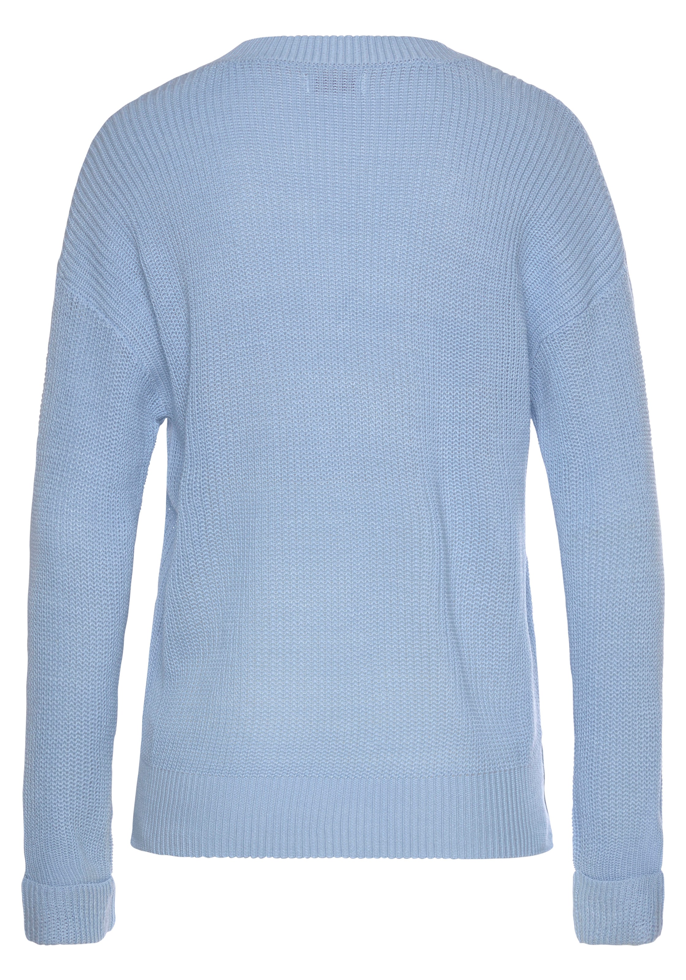 LASCANA V-Ausschnitt-Pullover, aus weichem Strick, bequemer Damenpullover