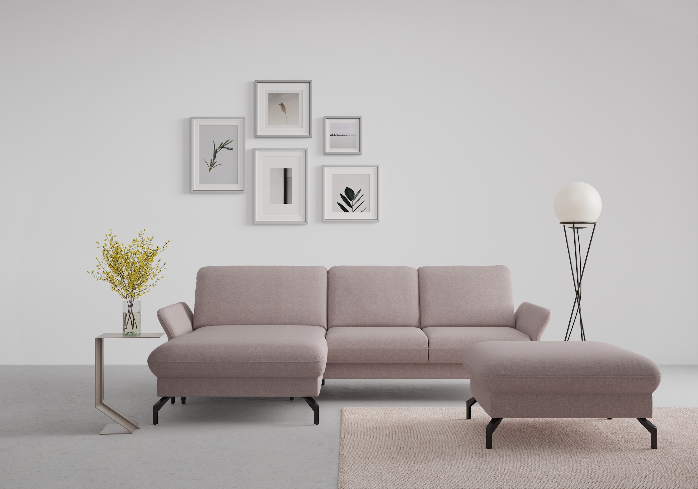 sit&more Ecksofa "Fashion L-Form", wahlweise mit Kopfteilverstellung und Vo günstig online kaufen