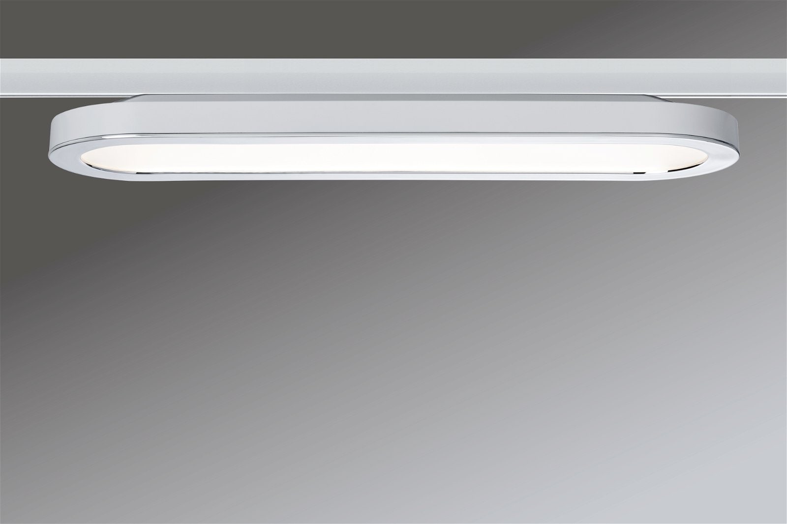 Paulmann Schienensystem-Leuchten »URail Panel Loop 480lm 7W 2700K 230V Chrom matt, Chrom 7W«, Einzelspot, dimmbar