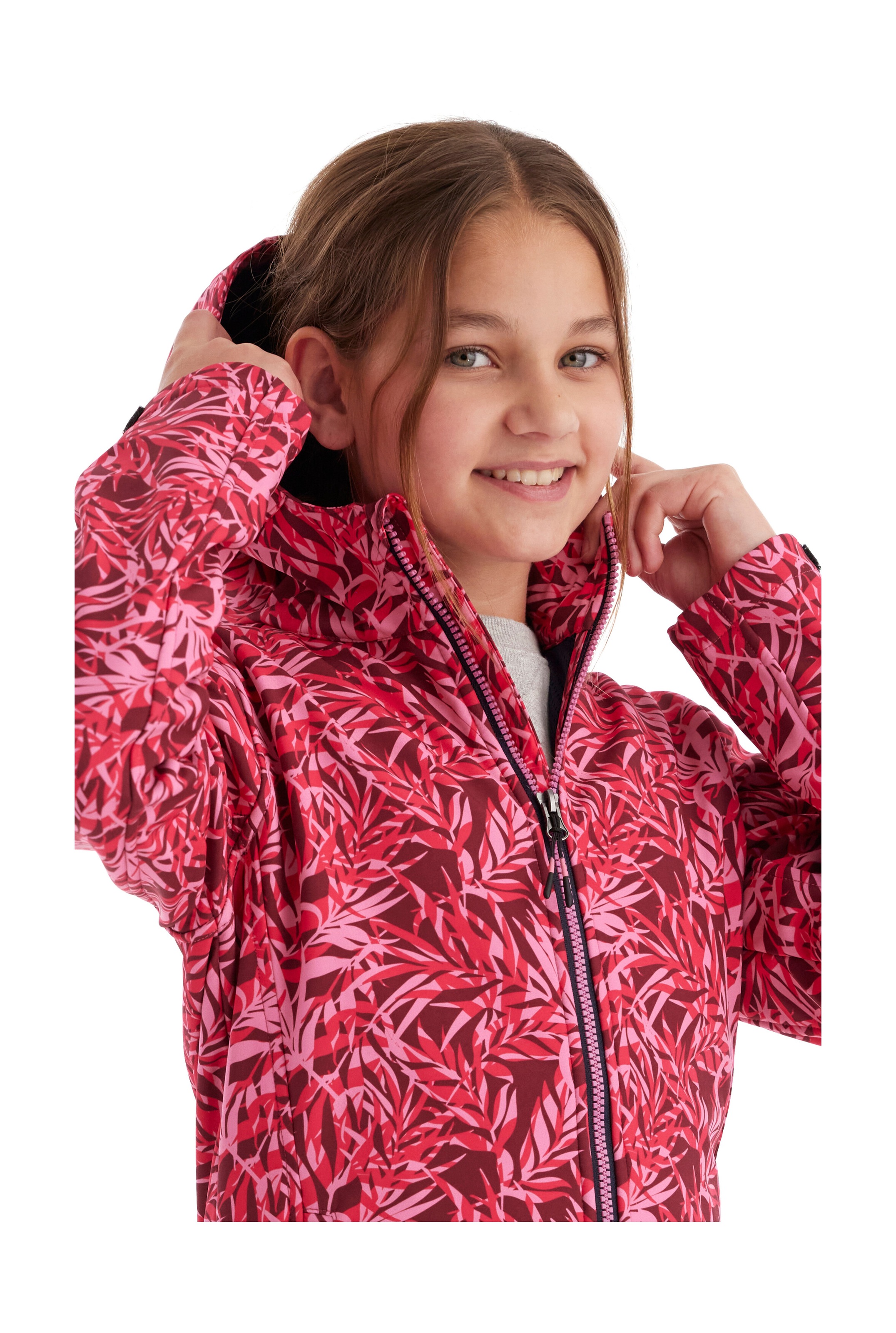 Killtec Softshelljacke »Mädchen Softshelljacke Print«, Wasserdicht, windabweisend, atmungsaktiv, modischer Print, PFAS-frei