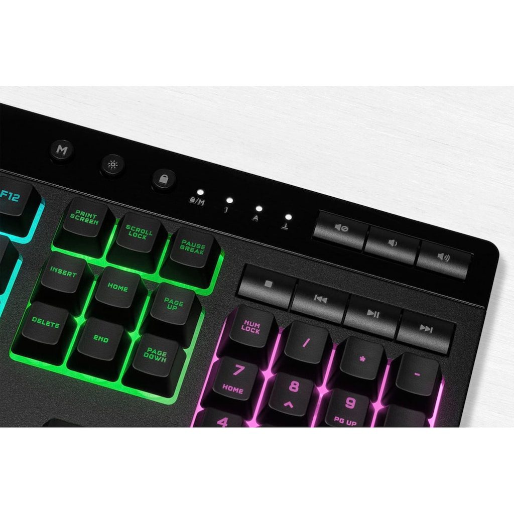 Corsair Gaming-Tastatur »K55 RGB PRO«, (Ziffernblock-USB-Anschluss-Fn-Tasten)