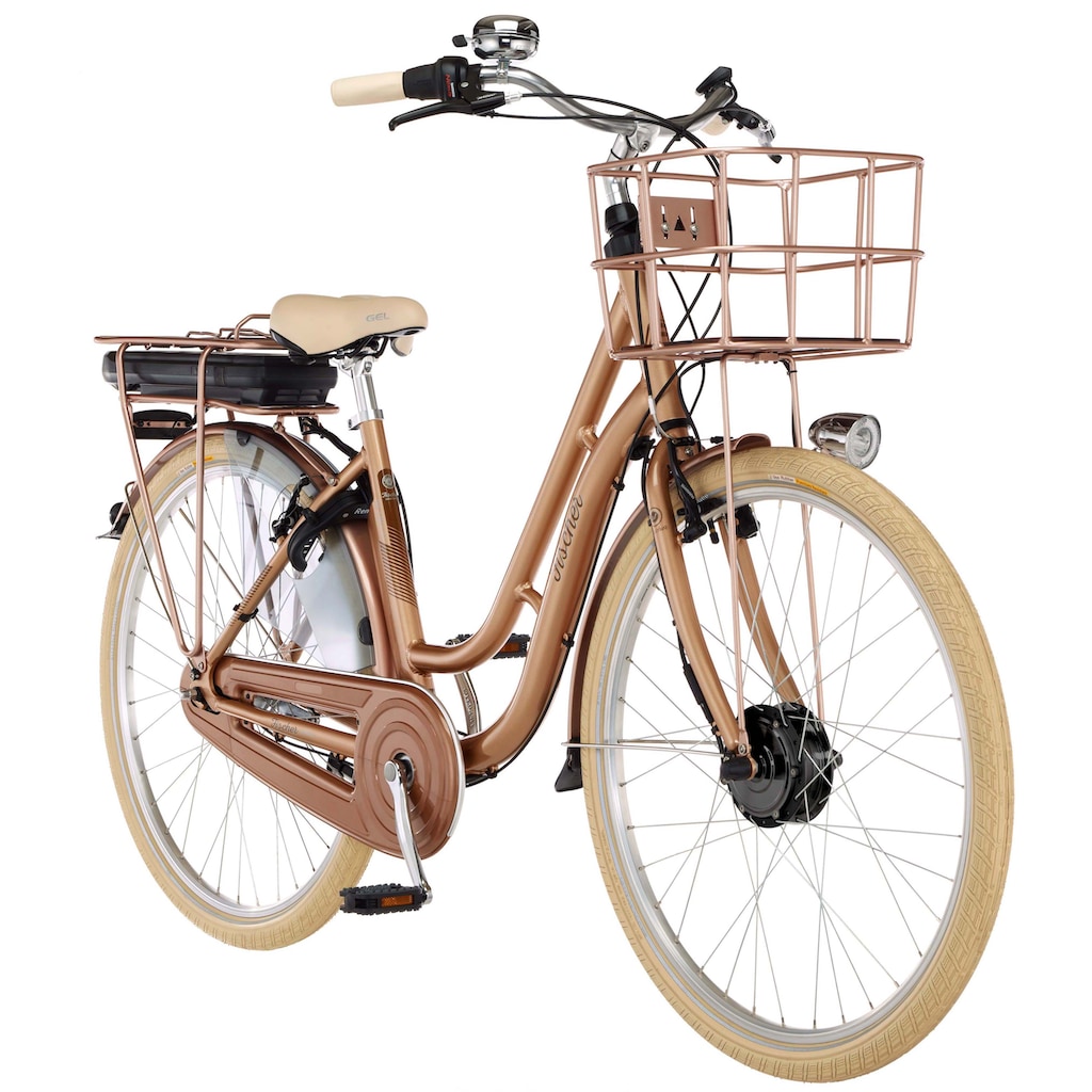 FISCHER Fahrrad E-Bike »CITA RETRO 2.2 522«, 7 Gang, Shimano, Nexus, (mit Fahrradschloss)