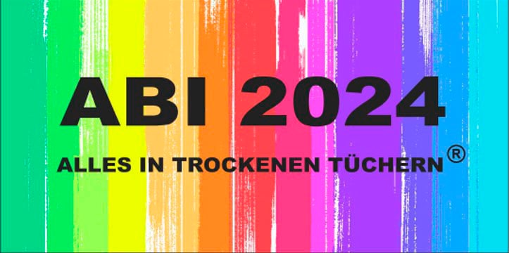 Egeria Strandtuch »ABI 2024« 75x150 cm, "ABI 2024-Alles in trockenen Tüchern", Velours