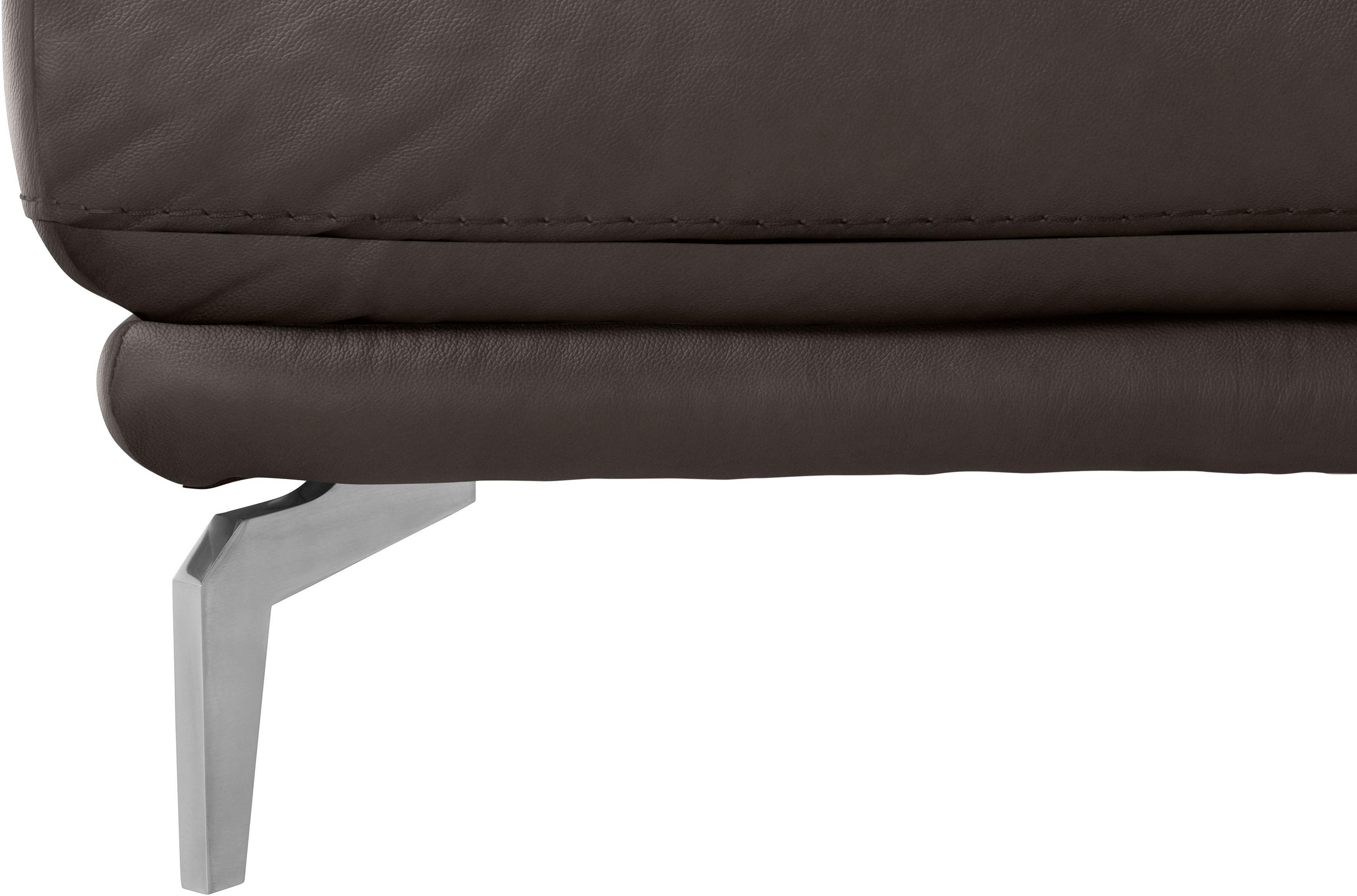 W.SCHILLIG Hocker »montanaa« mit Metallfüßen in Chrom glänzend, Breite 141 cm