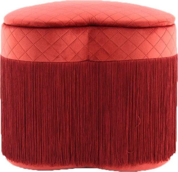 Kayoom Hocker »Paola 125, Hocker mit Lagermöglichkeit, Deckel abnehmbar«, (1 St.), herzförmig, gepolstert, mit Stauraum, stilvolle Herzform