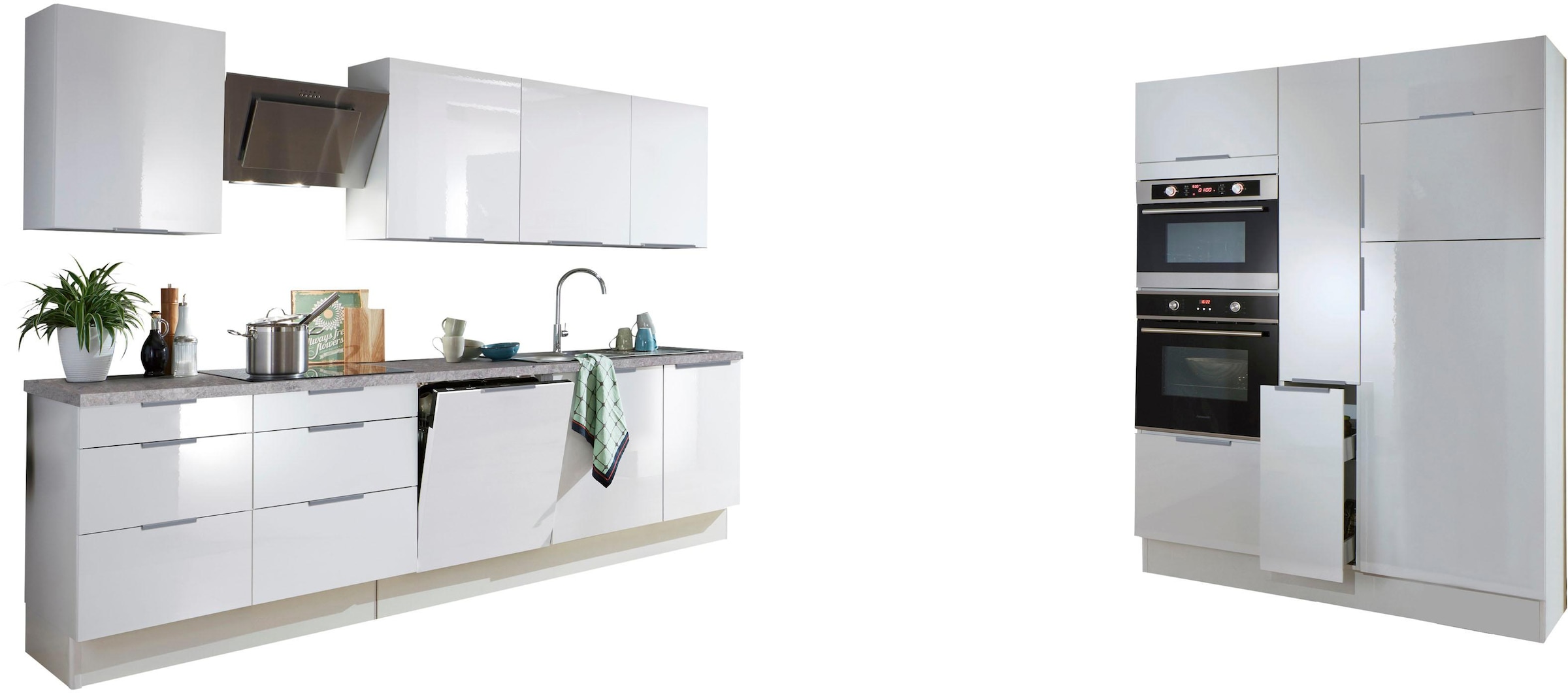 OPTIFIT Küchenzeile »Tara«, ohne E-Geräte, mit Vollauszug und Soft-Close- Funktion, Breite 430 cm auf Raten bestellen