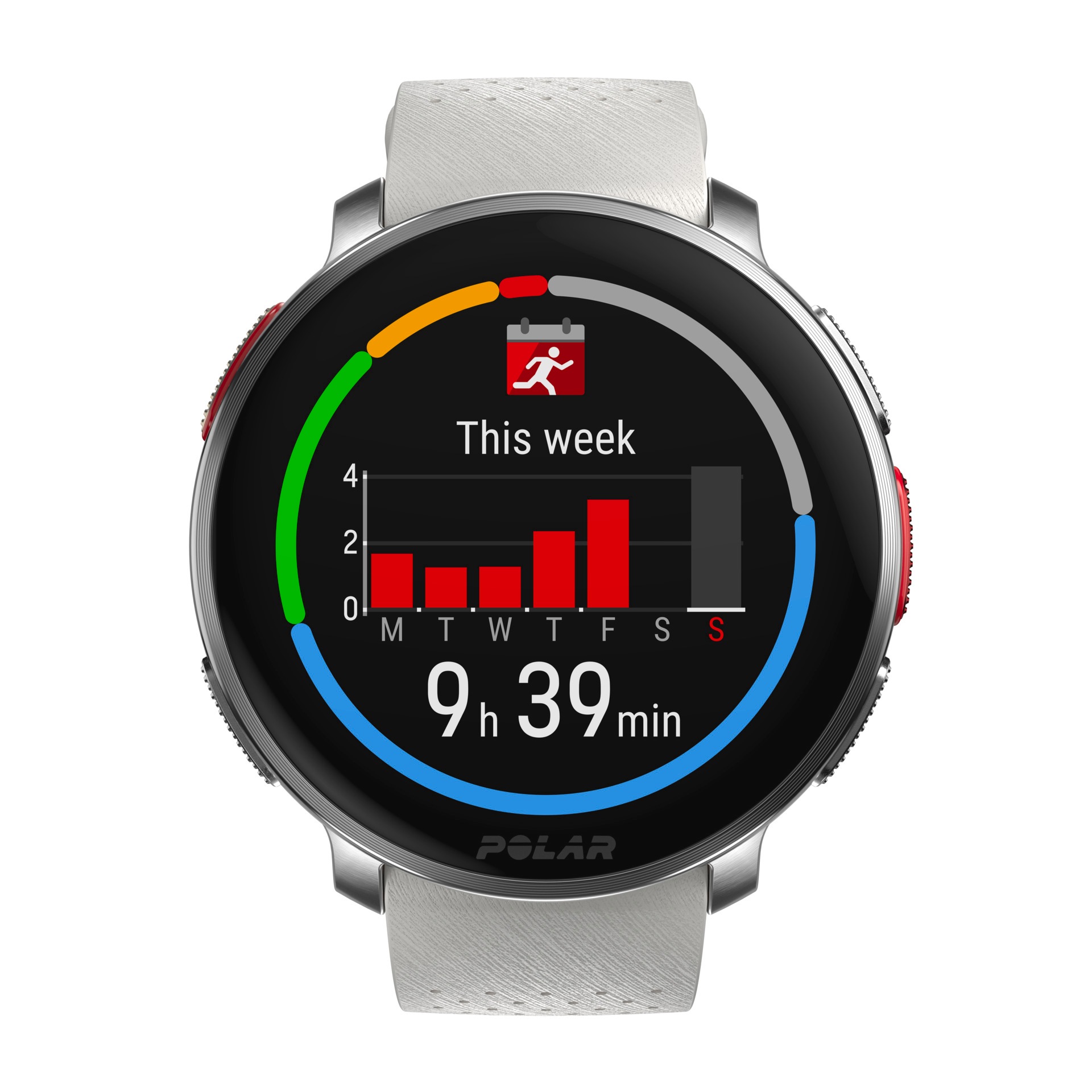 Polar Smartwatch »VANTAGE V3«, (3,5 cm / 1,39 Zoll), 32 GB, Premium-Multisportuhr Silikon-Armband S-L)