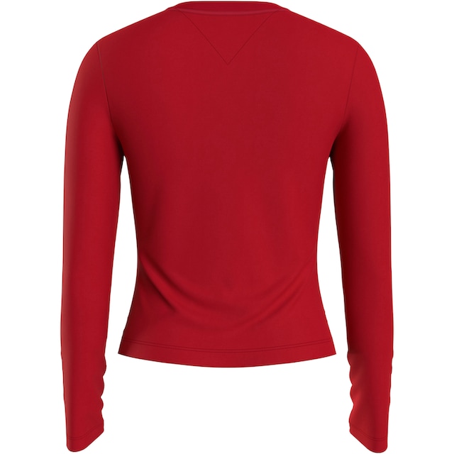 Tommy Jeans Langarmshirt »Slim Linear Shirt Longsleeve«, mit Logostickerei  bestellen
