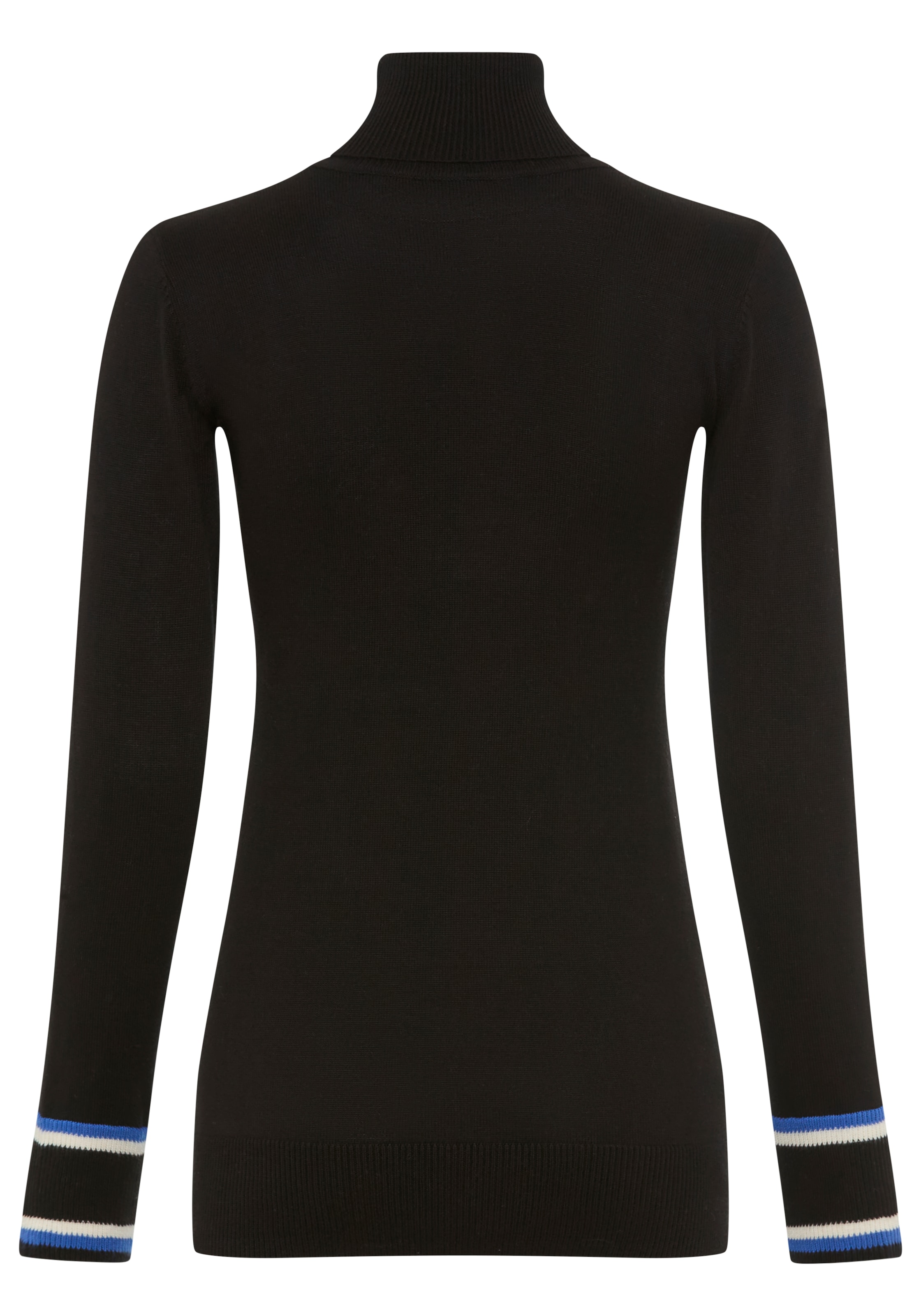 AJC Rollkragenpullover Feinstrick mit trendy Kontraststreifen