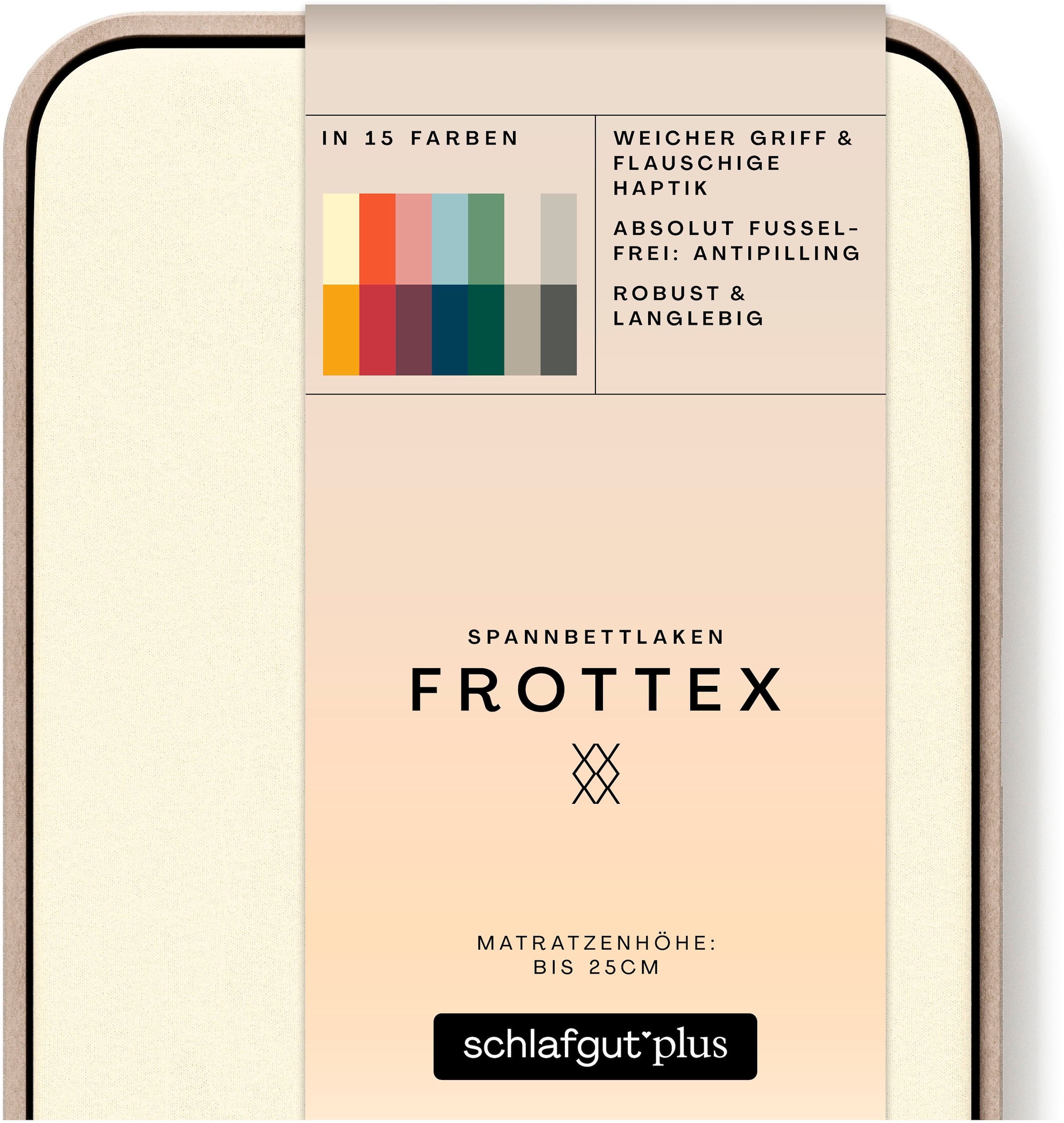 Schlafgut Bettlaken »Frottex Spannbettlaken«, MADE IN GREEN by OEKO-TEX® günstig online kaufen
