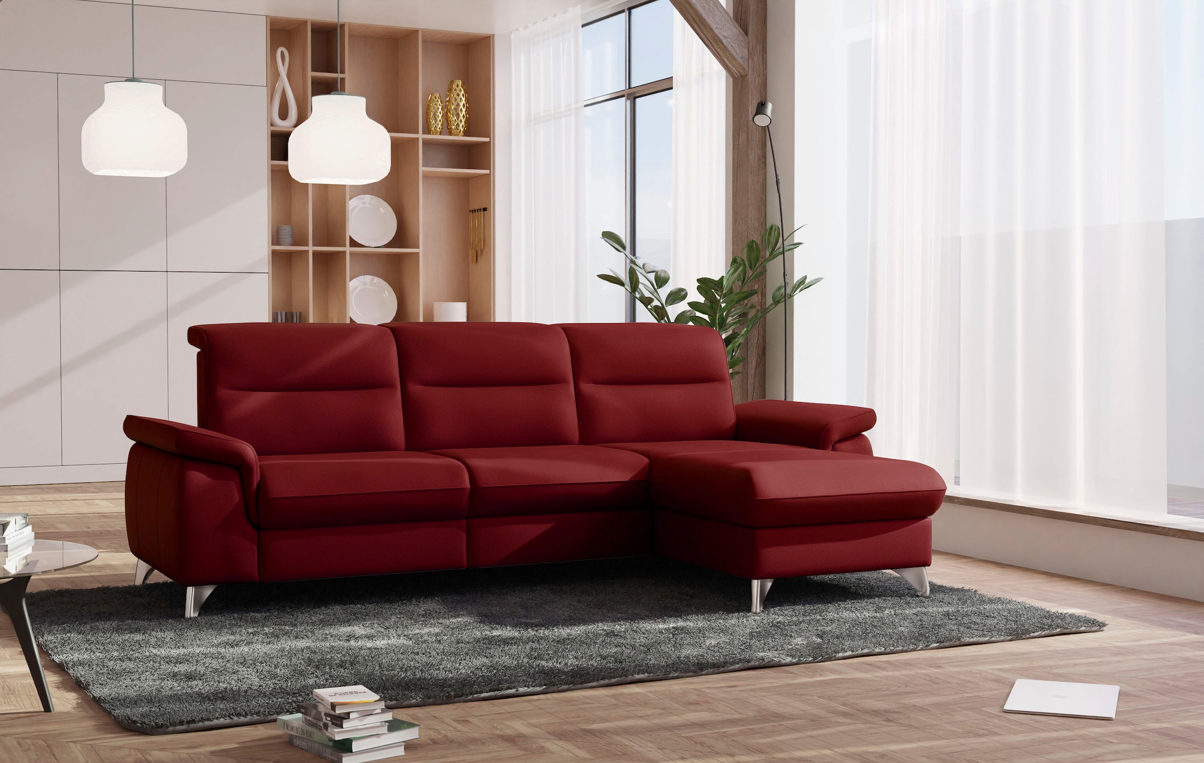 sit&more Ecksofa "Astoria L-Form", wahlweise mit motorischer Relaxfunktion günstig online kaufen