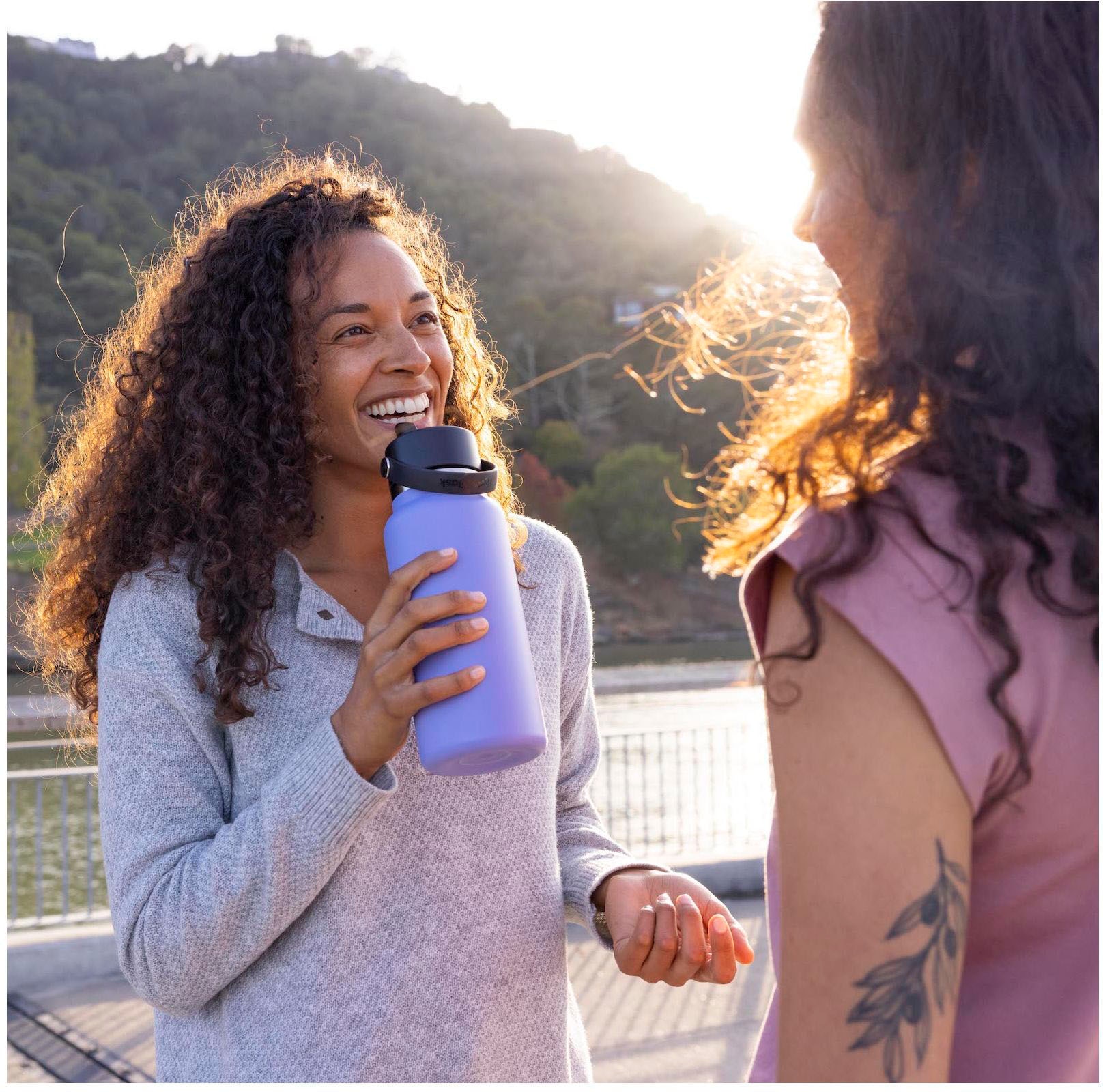 Hydro Flask Trinkflasche »Wide Flex Straw Cap«, TempShield™-Isolierung verhindert Kondenswasserbildung