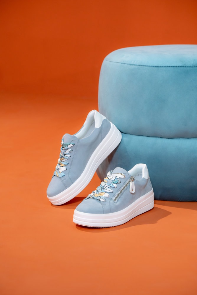 Remonte Plateausneaker  Freizeitschuh, Halbschuh, Schnürer mit Wechselfußbett