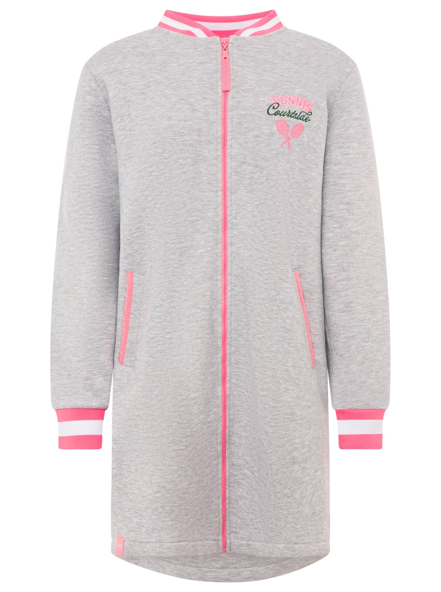 Zwillingsherz Kurzmantel »"Courtside"« Stickerei,Reßverschluß, elastische Bündchen