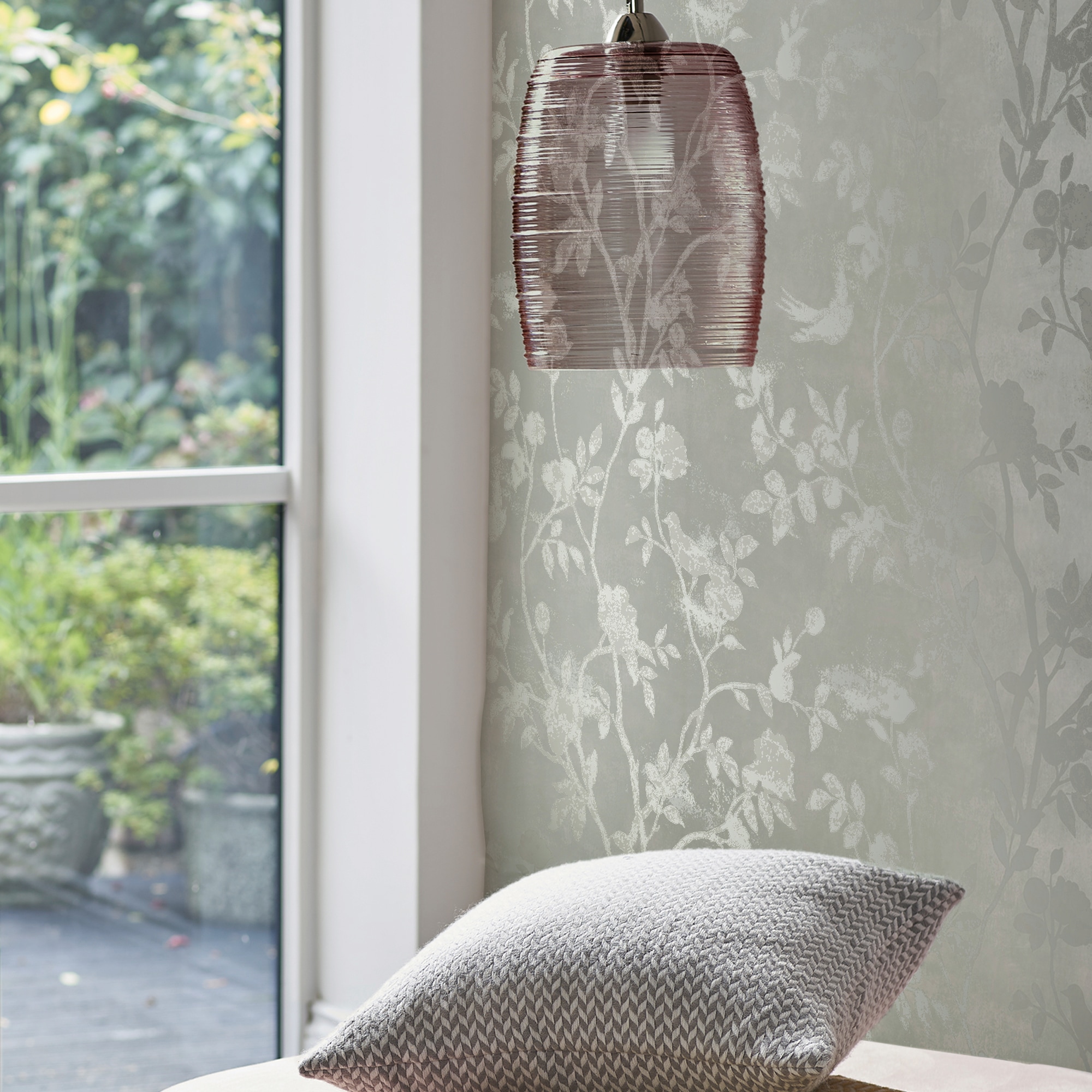 LAURA ASHLEY Vliestapete »Eglantine Silhouette«, gemustert, FSC® zertifiziert, mit lebhaftem Druck, 10 Meter Länge
