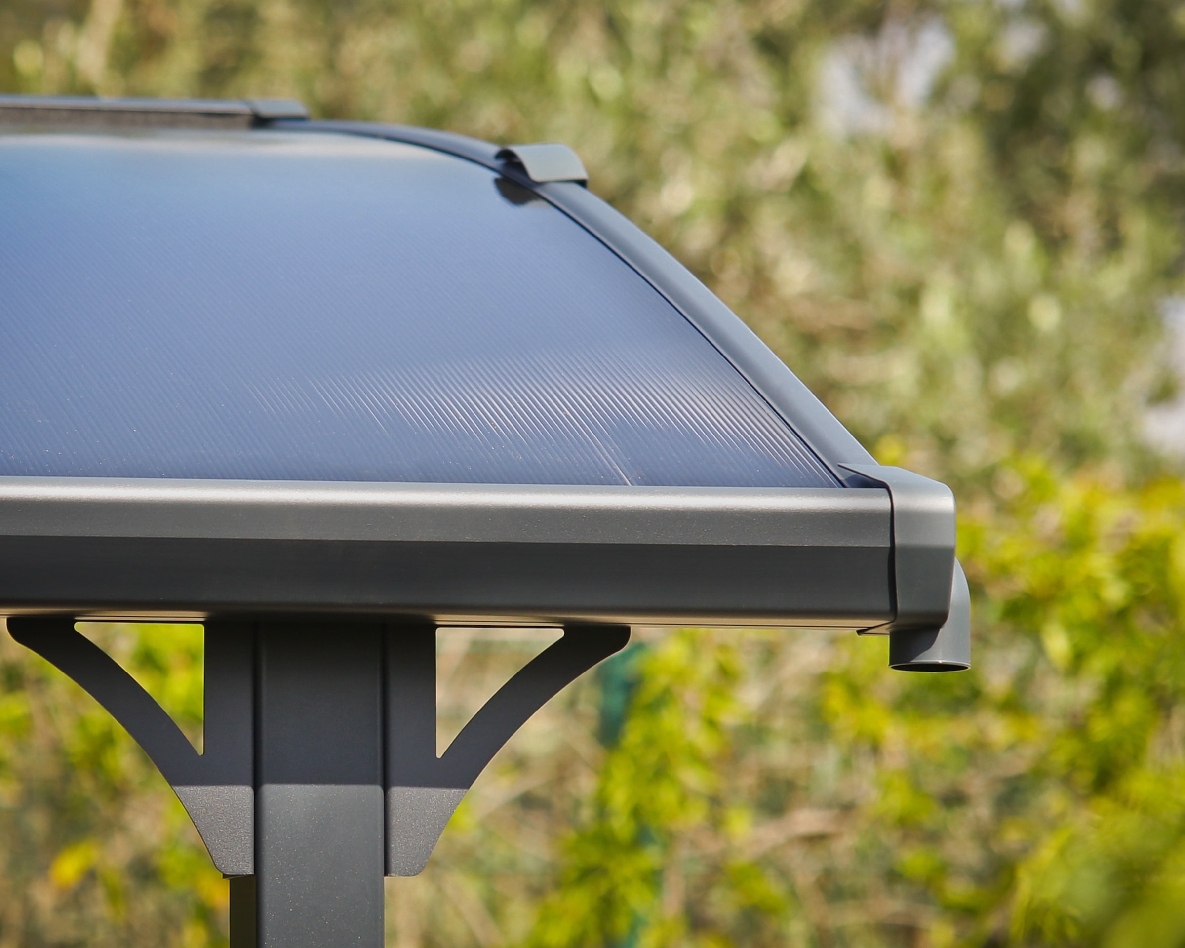 Palram - Canopia Einzelcarport »Arcadia«, Aluminium, 325 cm, Anthrazit, wartungsfrei