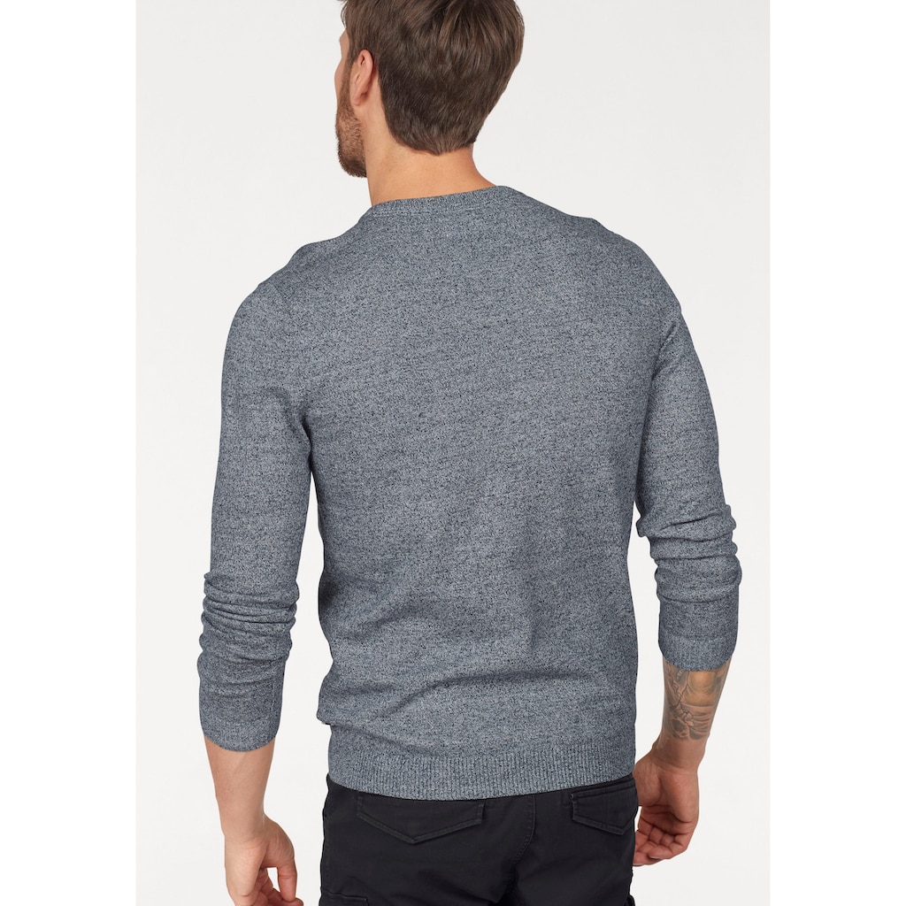 Jack & Jones V-Ausschnitt-Pullover »JJEBASIC KNIT V-NECK«