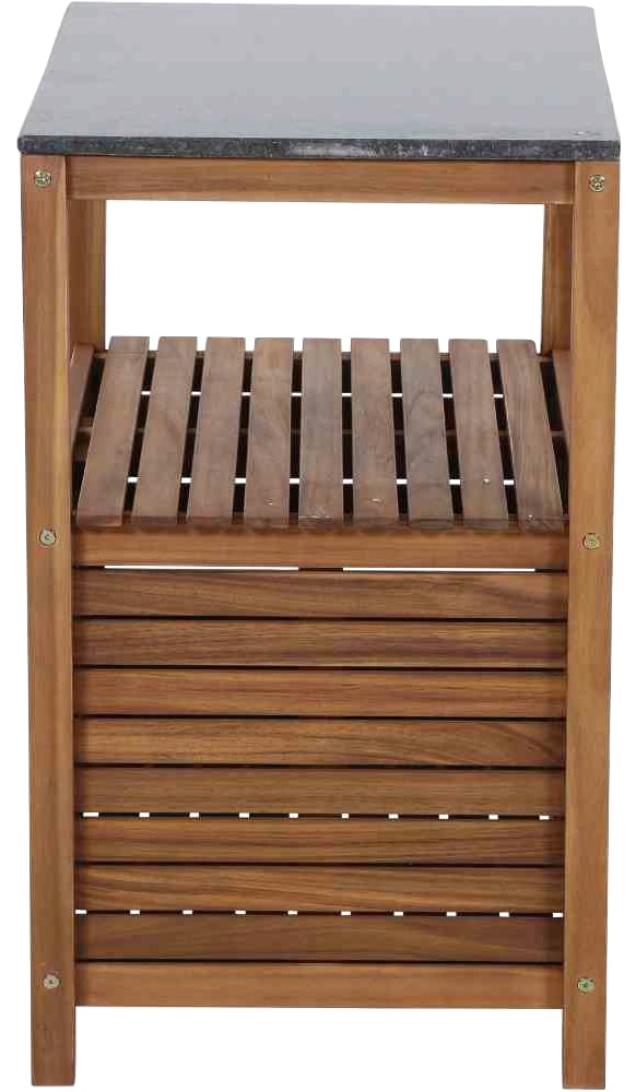 Siena Garden Gartentisch »Riva« 52x75x87 cm,  Outdoor-Kitchen, Mittelteil, Gestell Akazie FSC 100%,Granit dunkelgrau