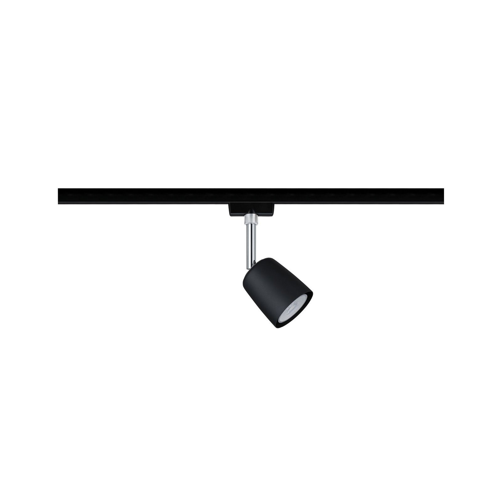 Paulmann Schienensystem-Leuchten »URail Schienenspot Cover GU10 max. 10W 230V Schwarz matt, Chrom«, Einzelspot, dimmbar