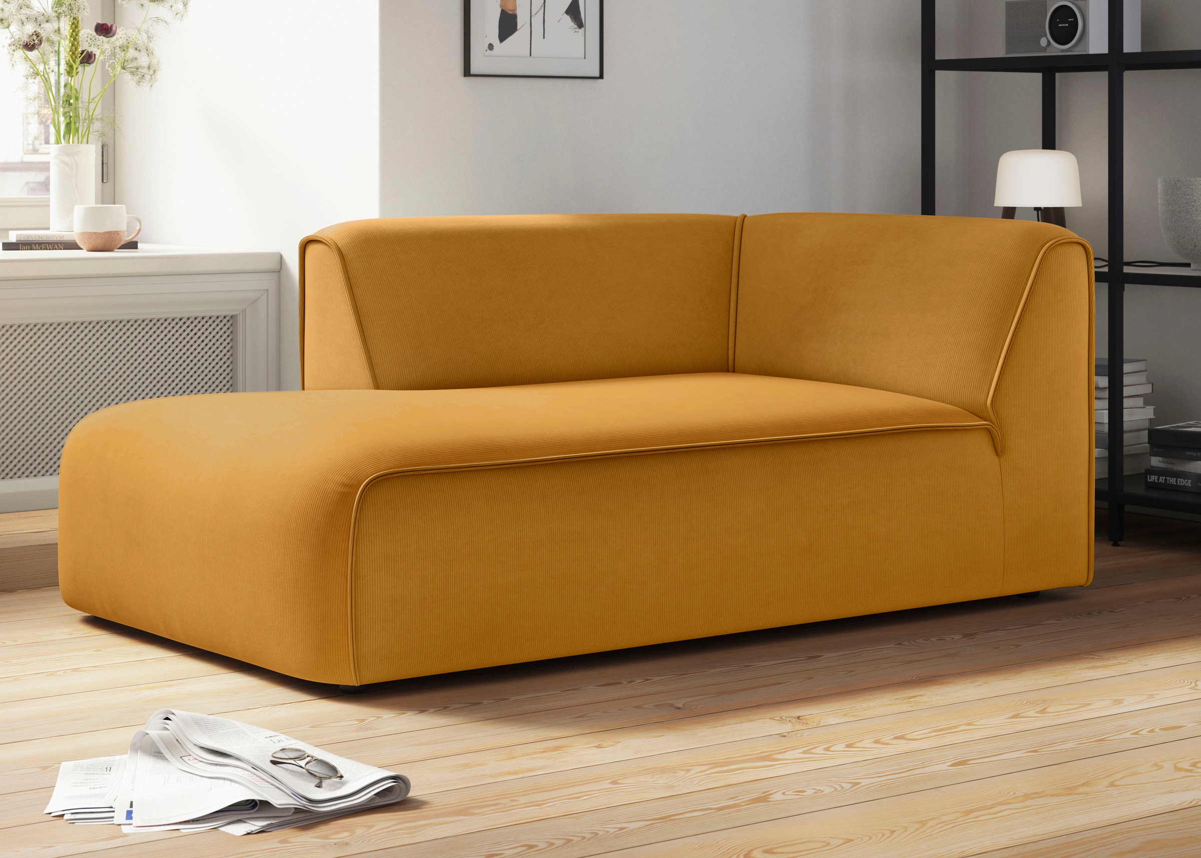 OTTO home Ottomane »Merid Chaiselongue, Maße B/T/H: 100/162/70 cm« als Modu günstig online kaufen