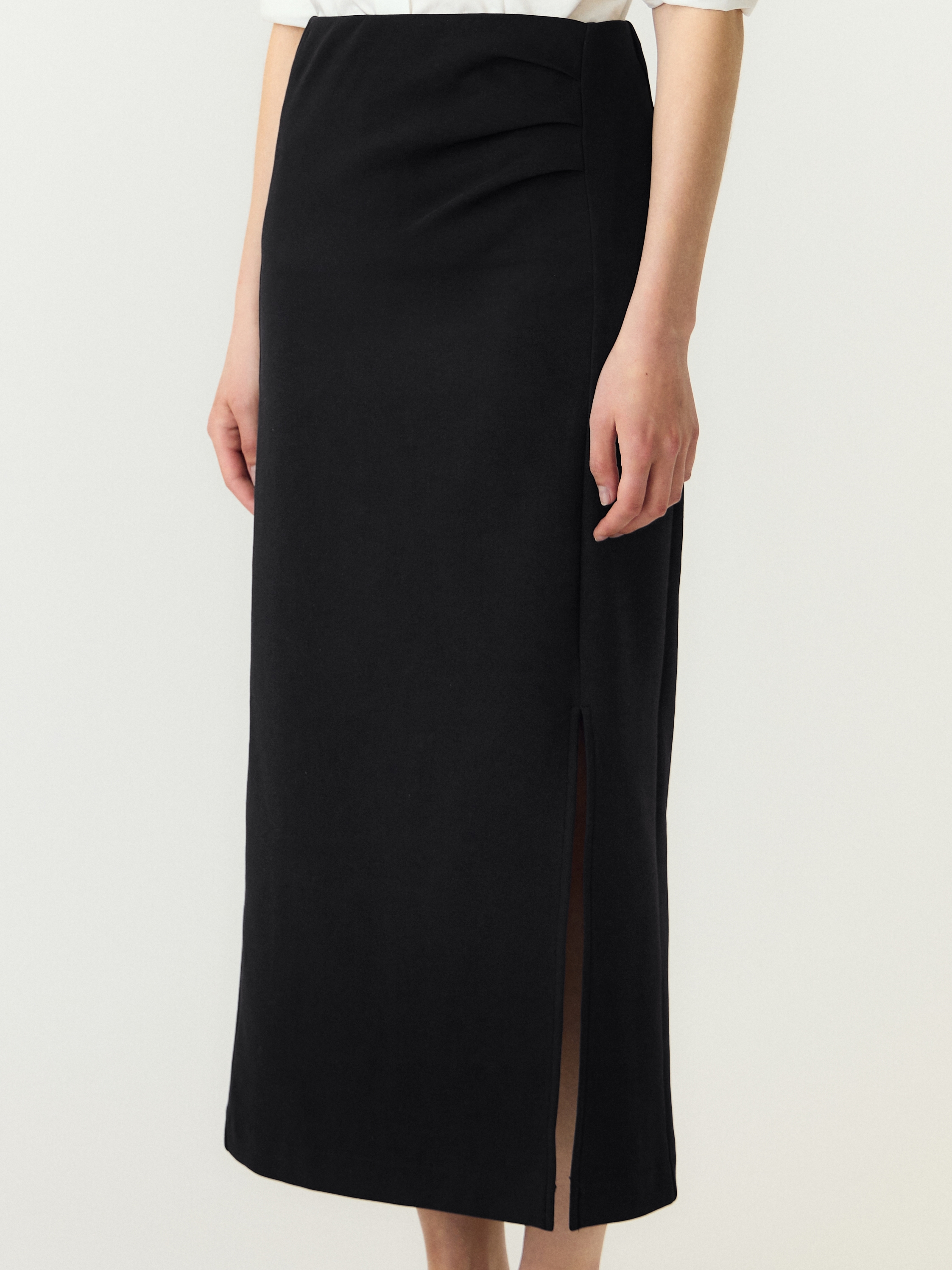 Y.A.S Maxirock »YASPINA HW LONG SKIRT NOOS« Baumwollmischung, high waist
