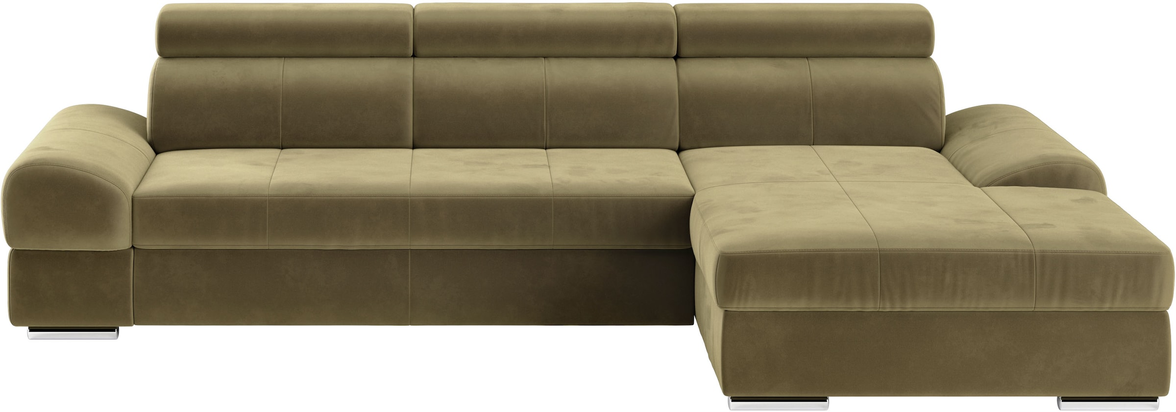 sit&more Ecksofa »Broadway L-Form«, inklusive Kopfteilverstellung, wahlweise mit Bettfunktion