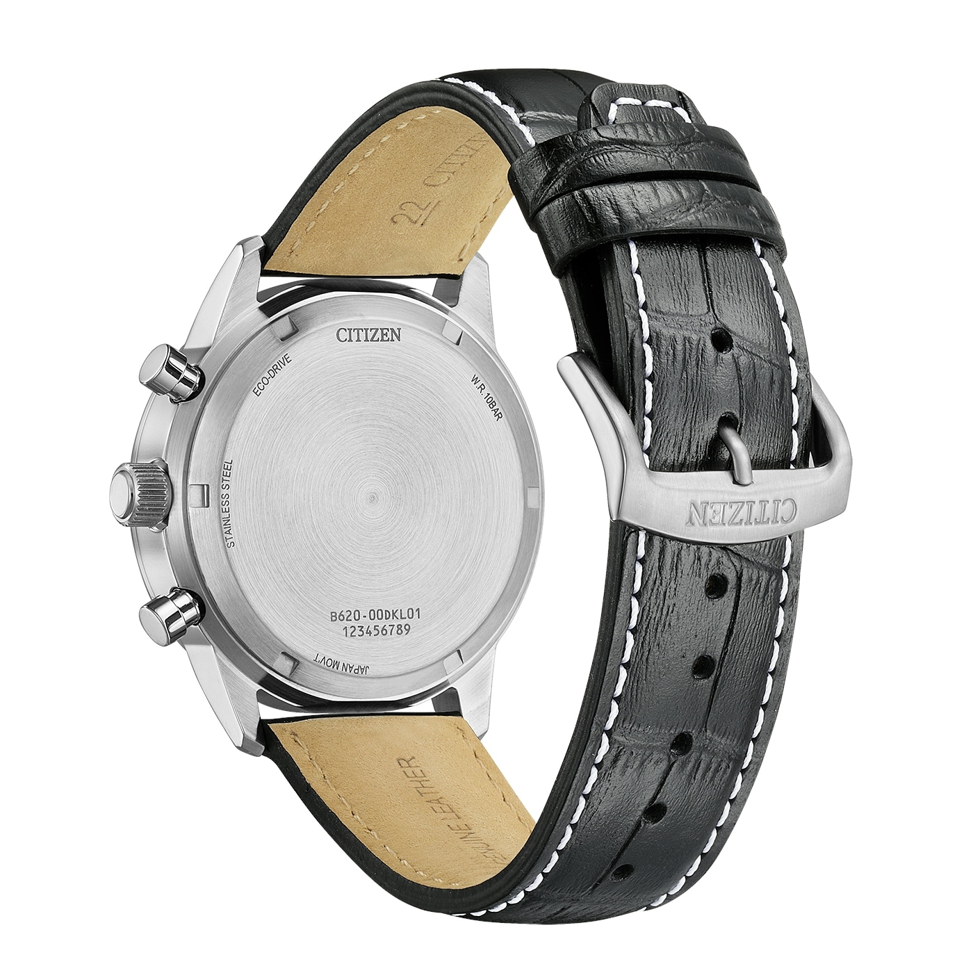 Citizen Chronograph »Classic Chrono« Armbanduhr, Solar, Herrenuhr, Lederarmband, analog, Big Date