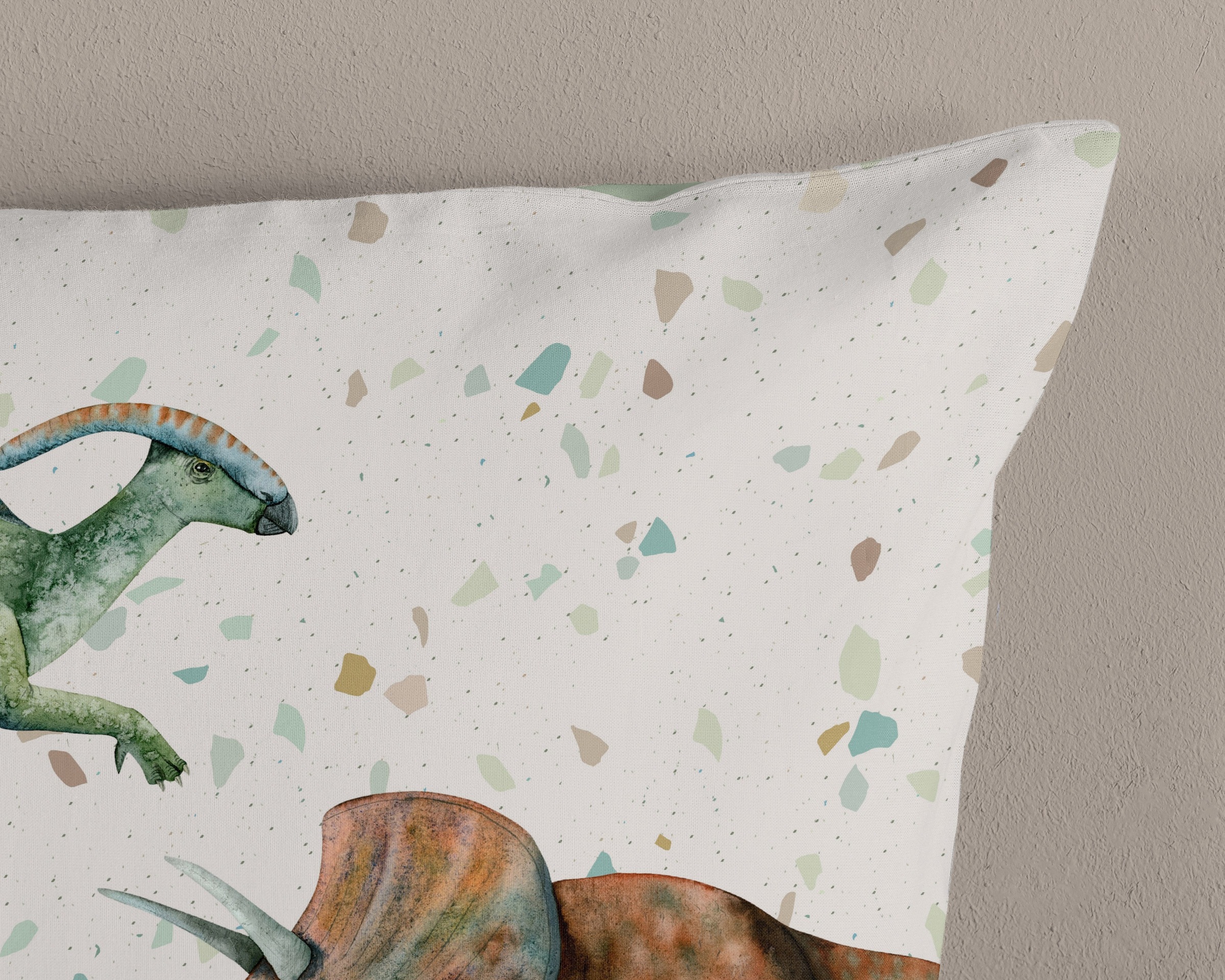 PURE luxury collection Kinderbettwäsche »Jura« 2 Stk. tlg. Mikrofaser, 135x200, 2 Teilig, Wendeoptik, Kind, Junge, Dino