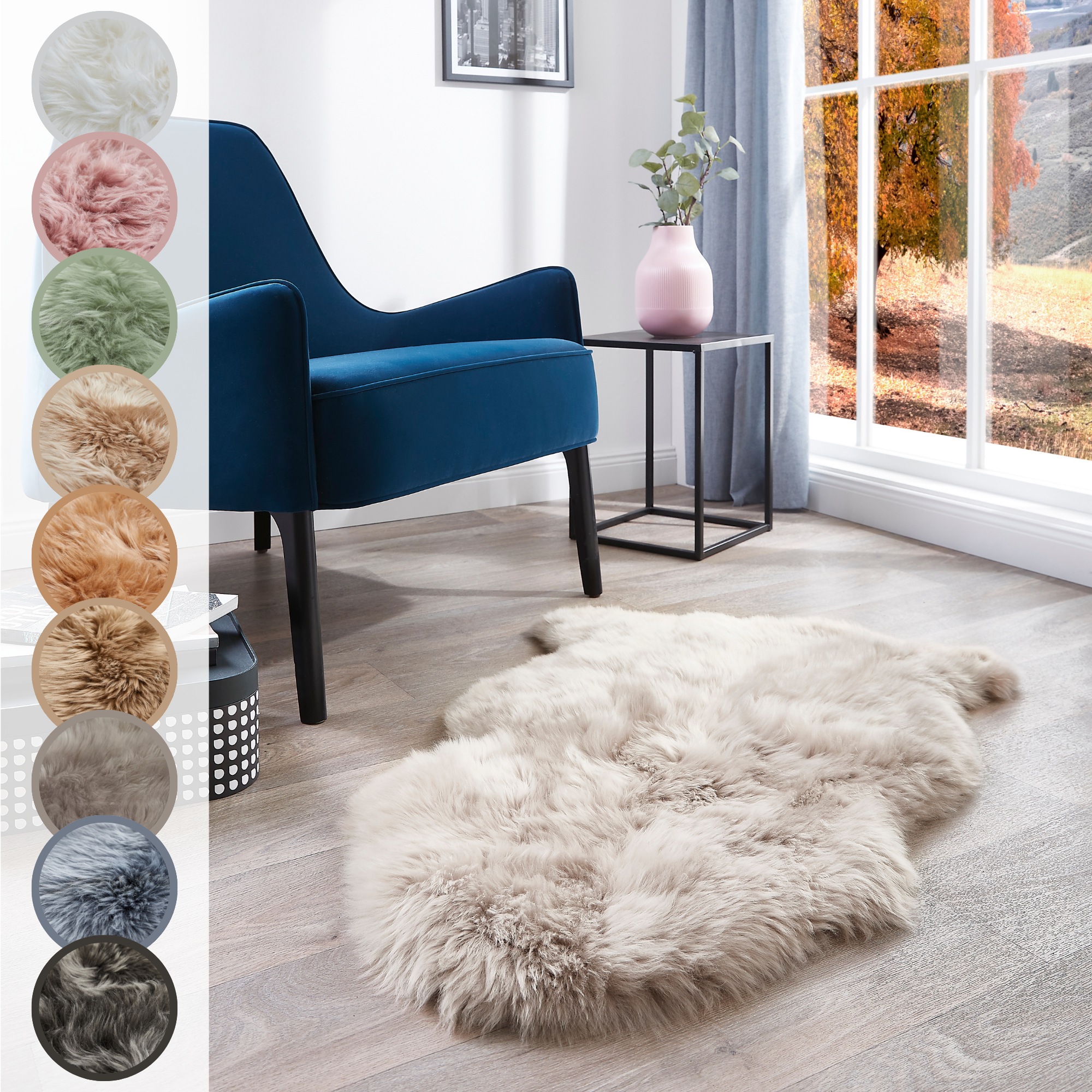 LUXOR living Fellteppich »Schaffell Namika«, fellförmig, 50 mm Höhe, echtes günstig online kaufen