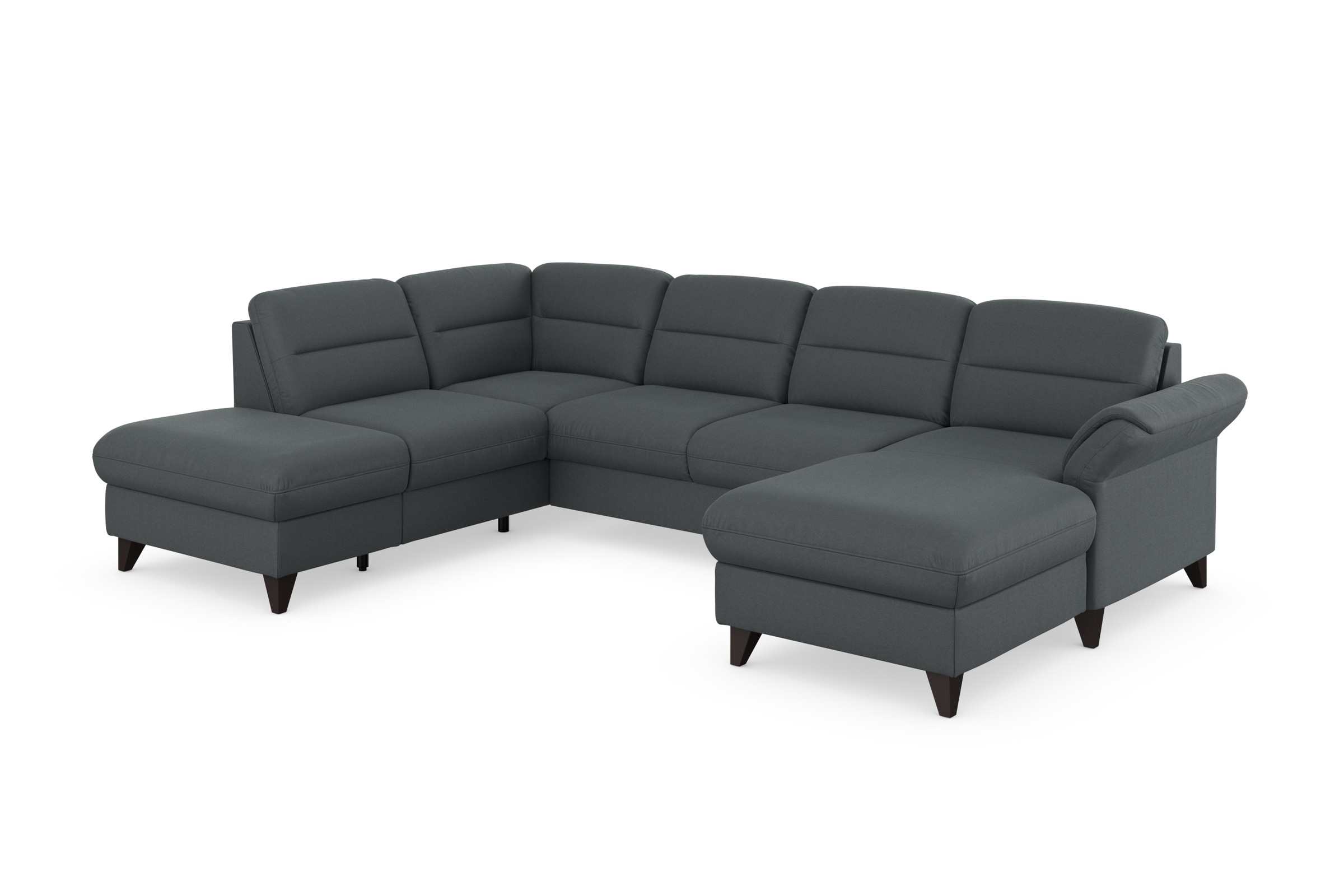 sit&more Wohnlandschaft »Mellum U-Form«, Federkern, wahlweise mit Bettfunktion, Stauraum und Armteilfunktion