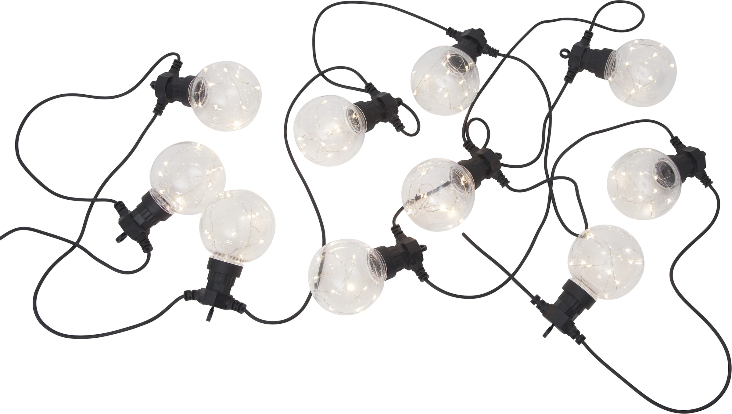 Parforce Traditional Hunting LED-Lichterkette »Big Circus« 10 Stk.-flammig Kunststoff, mit Haken zum Aufhängen, 
ca. 4,5 m, outdoor