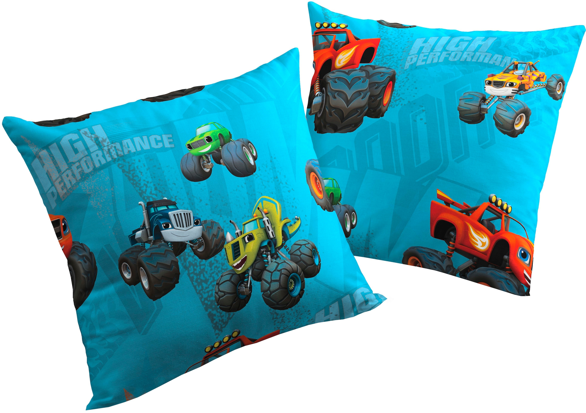 Wirth Dekokissen »Trucks« Nickelodeon, Kissenhülle ohne Füllung, 2 Stück günstig online kaufen