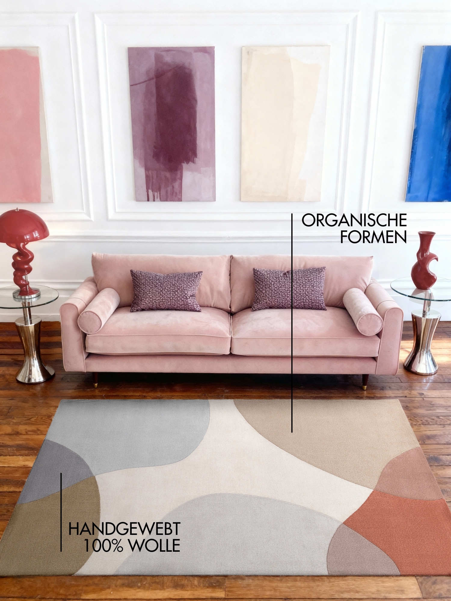 Ted Baker Wollteppich »Clarissa , auch in rund« 11 mm Höhe Wolle, Abstrakt, Natur, Wohnzimmer, Schlafzimmer, Modern, Geometrisch