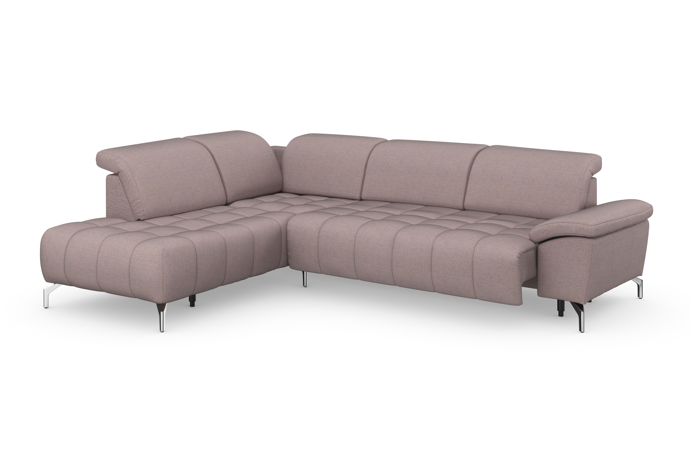 sit&more Ecksofa »Cool L-Form«, wahlweise mit Kopfteilverstellung und Vorziehsitz, motorisch